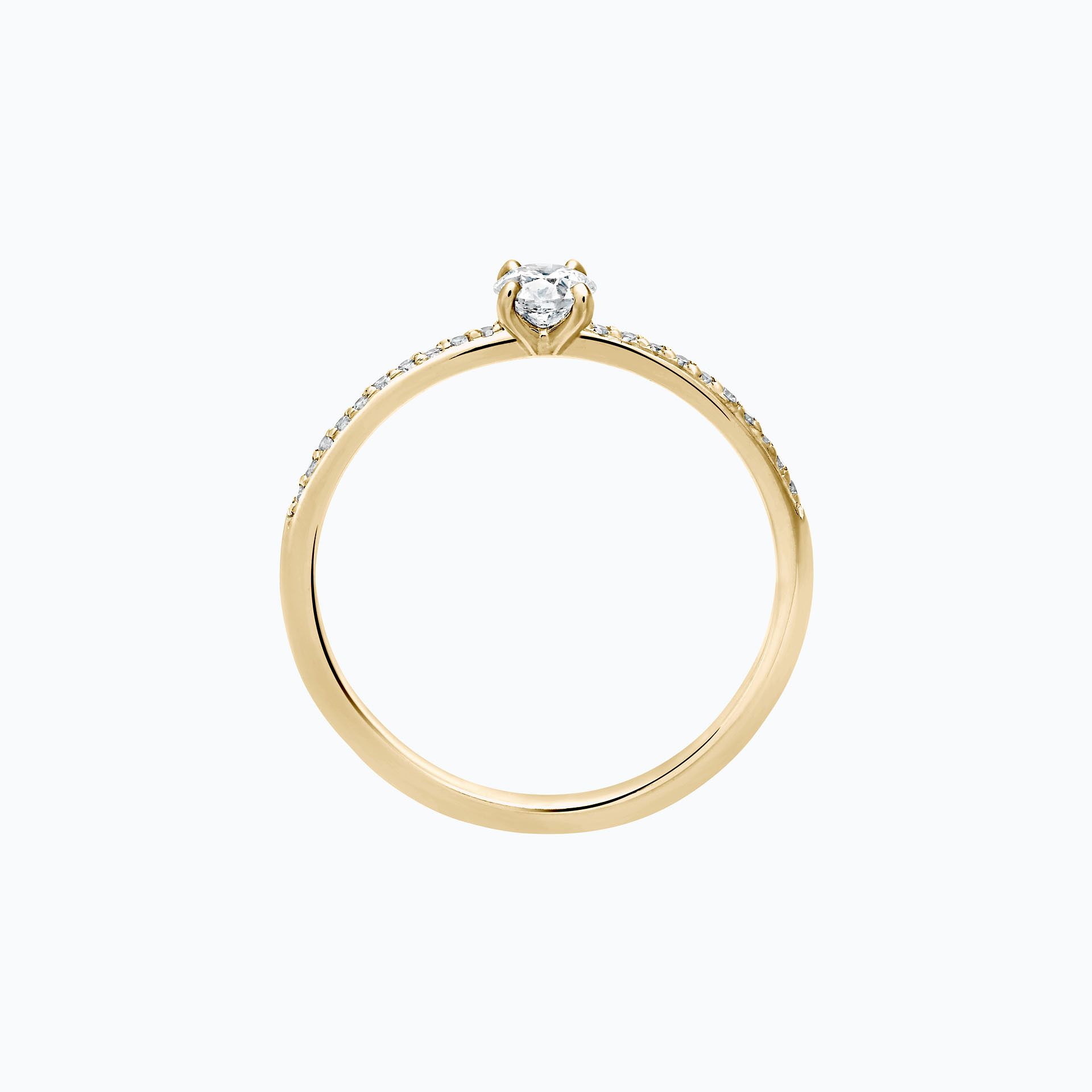 Solitaire Pavé Séléné 0.20 carat