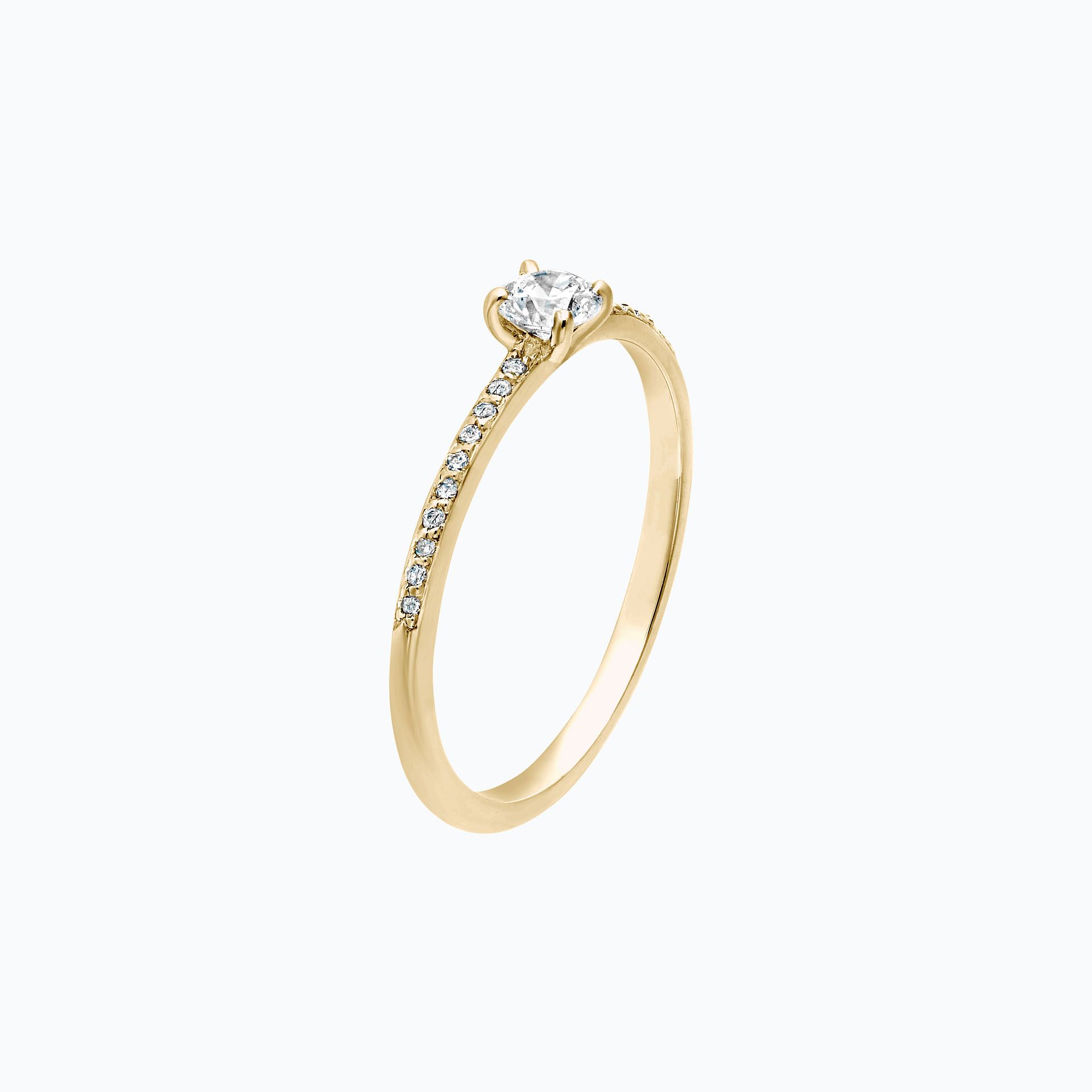 Solitaire Pavé Séléné 0.20 carat