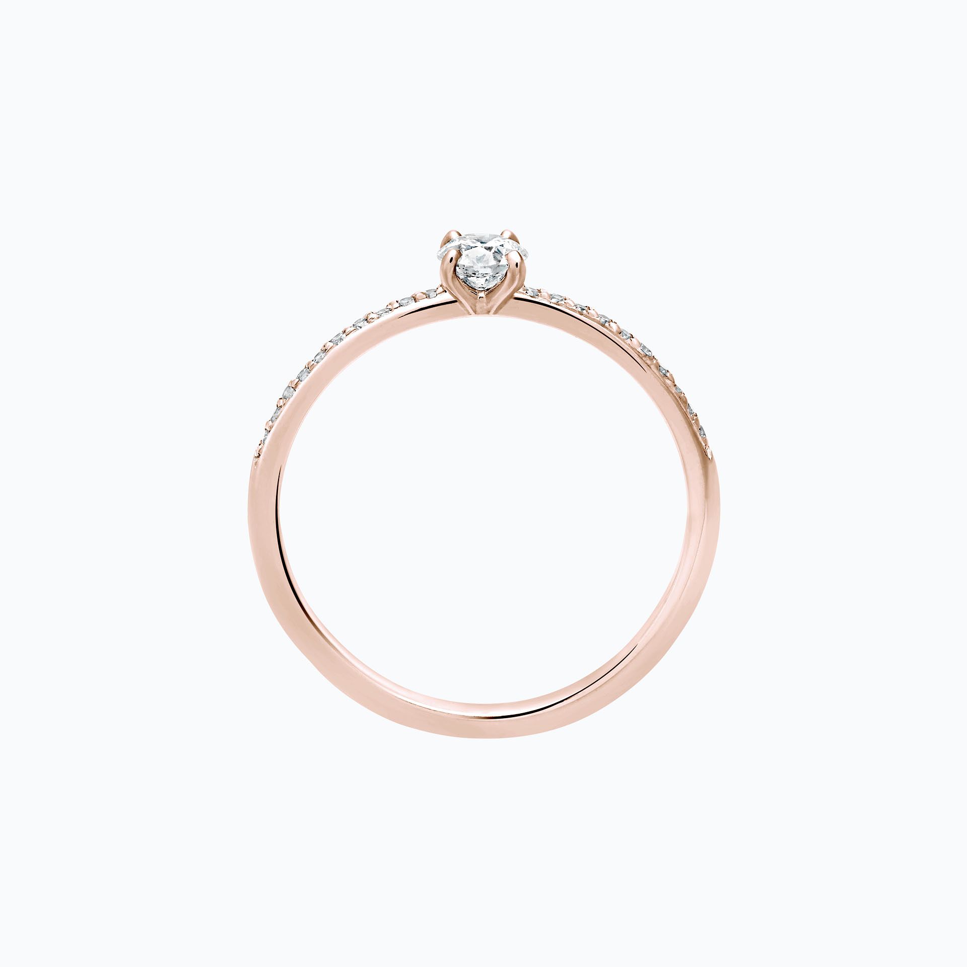 Solitaire Pavé Séléné 0.20 carat