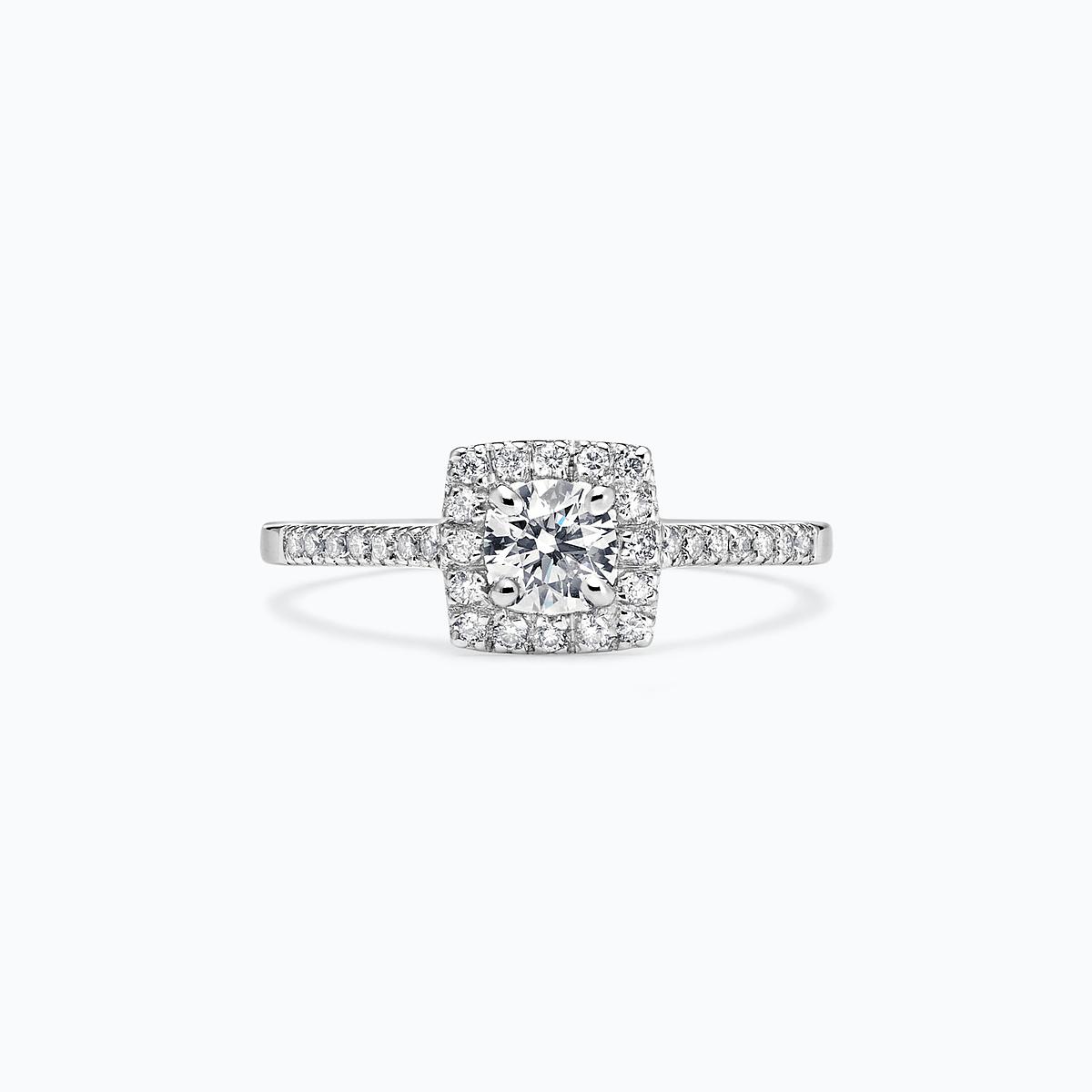 Solitaire Pavé Skye Diamant de Synthèse