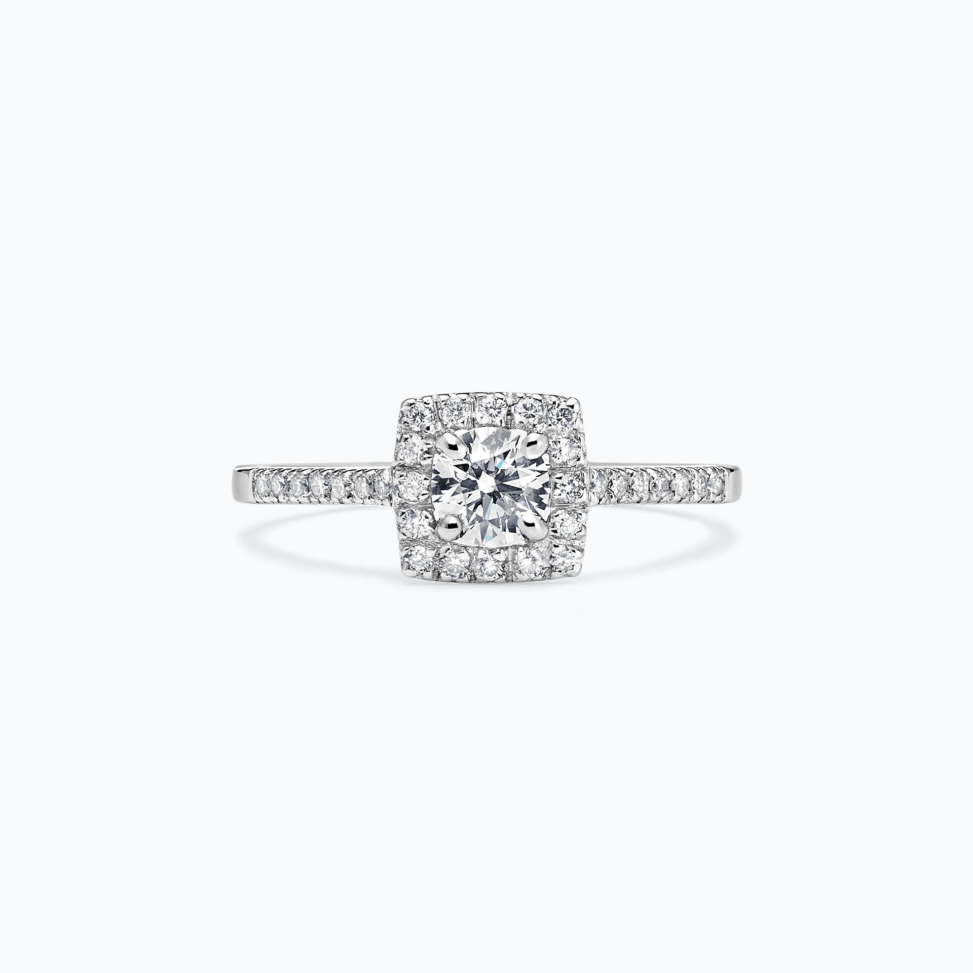 Solitaire Pavé Skye Diamant de Synthèse