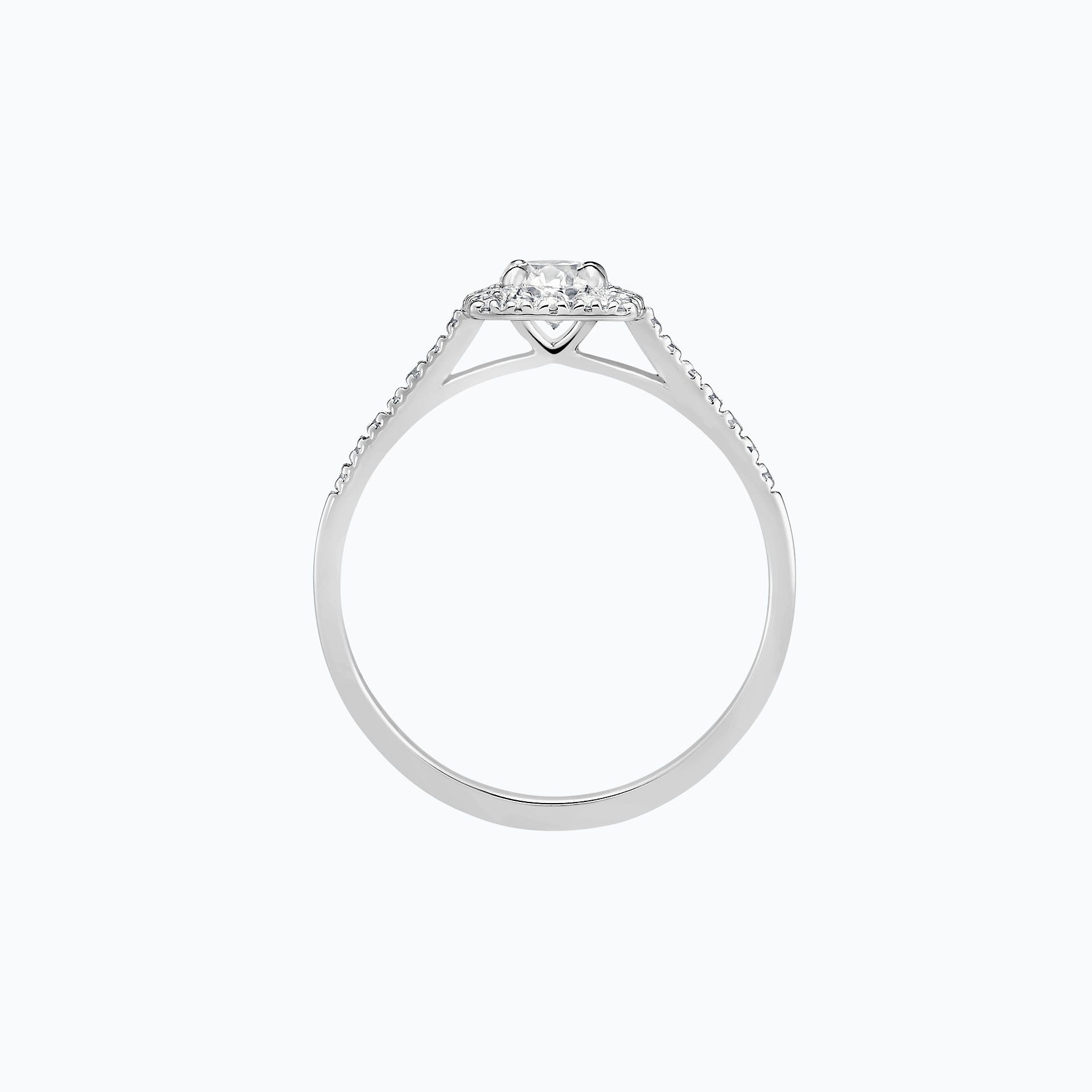 Solitaire Pavé Skye Diamant de Synthèse