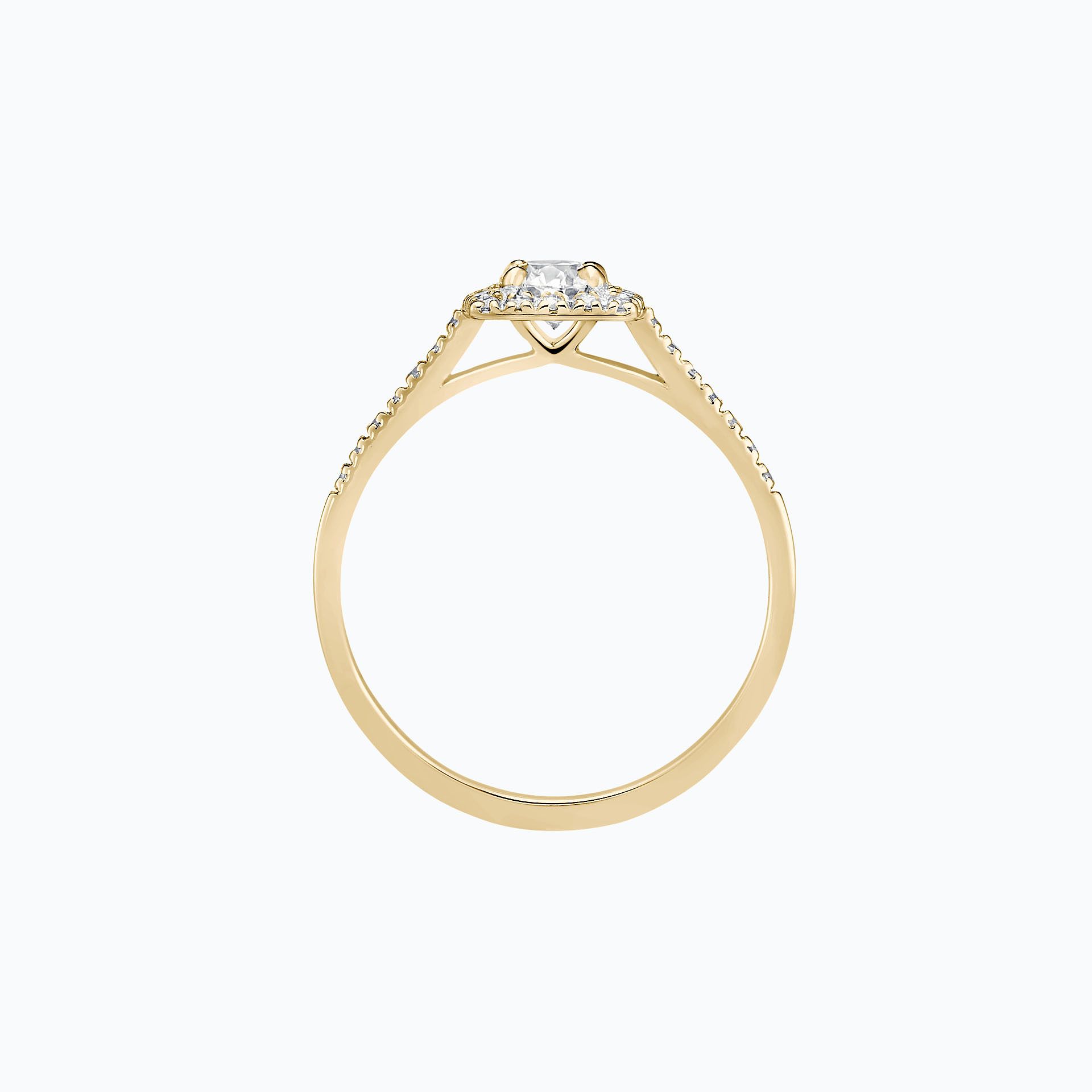 Solitaire Pavé Skye Diamant de Synthèse