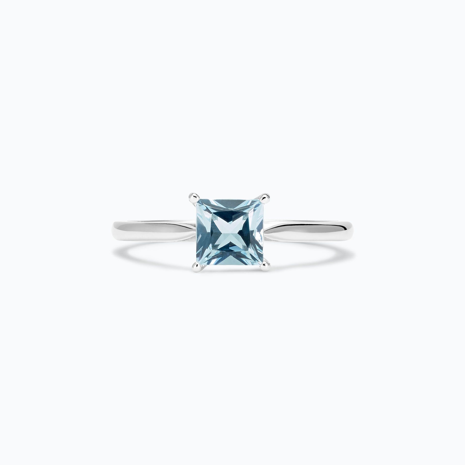 Solitaire Promesse Aigue-marine