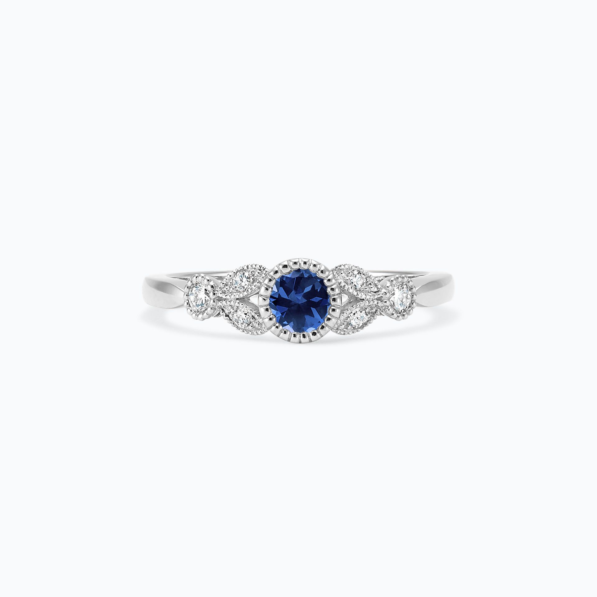 Solitaire Salomé Millegrain Saphir Bleu Éclipse