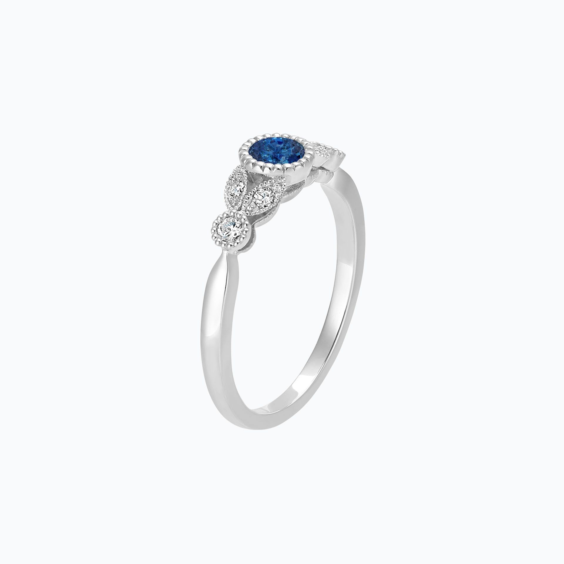 Solitaire Salomé Millegrain Saphir Bleu Éclipse