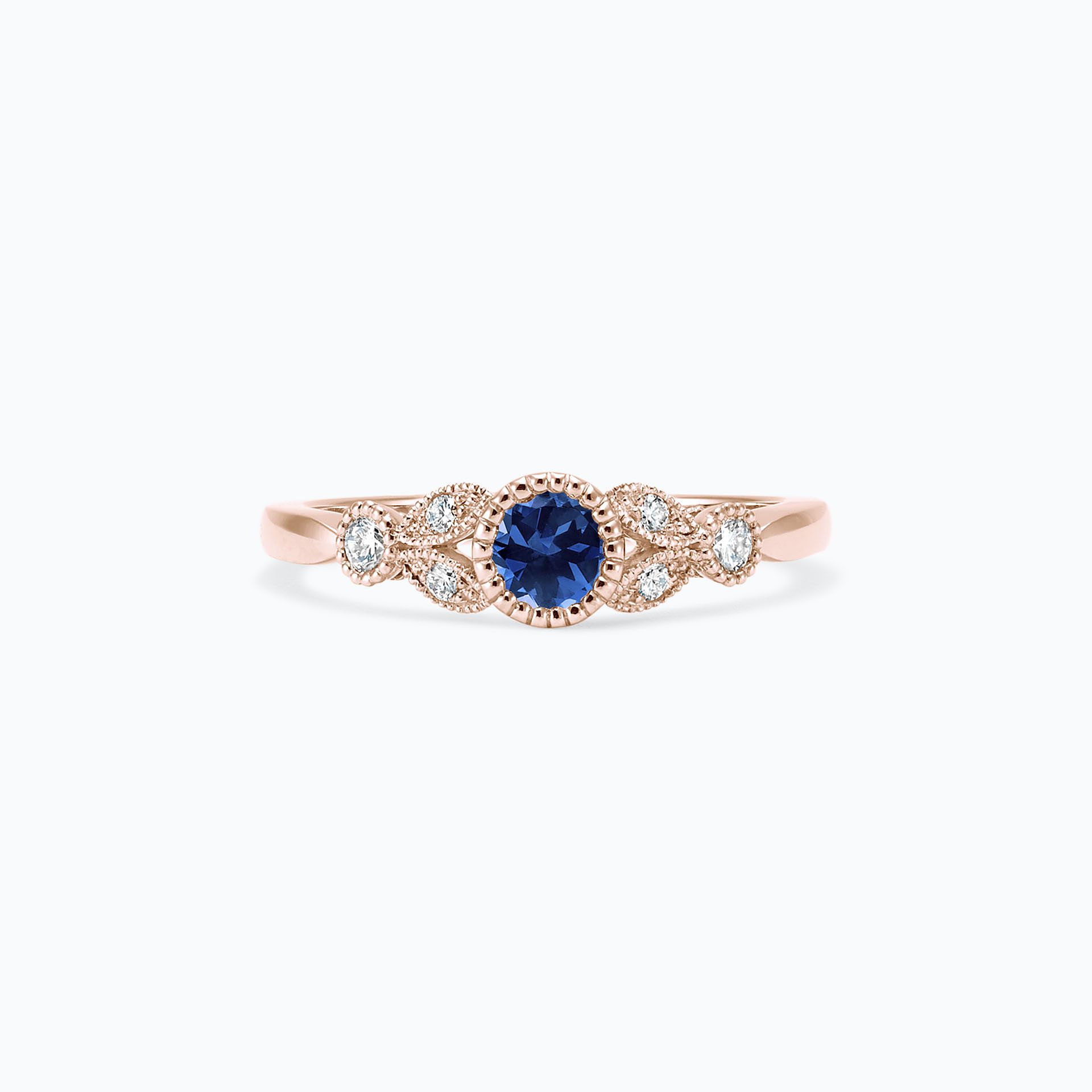 Solitaire Salomé Millegrain Saphir Bleu Éclipse