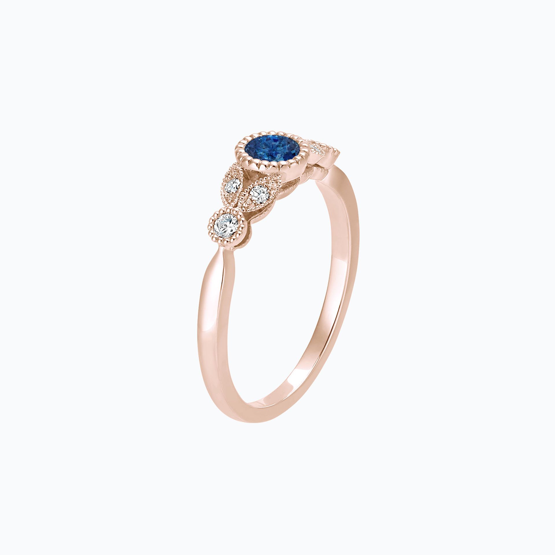 Solitaire Salomé Millegrain Saphir Bleu Éclipse