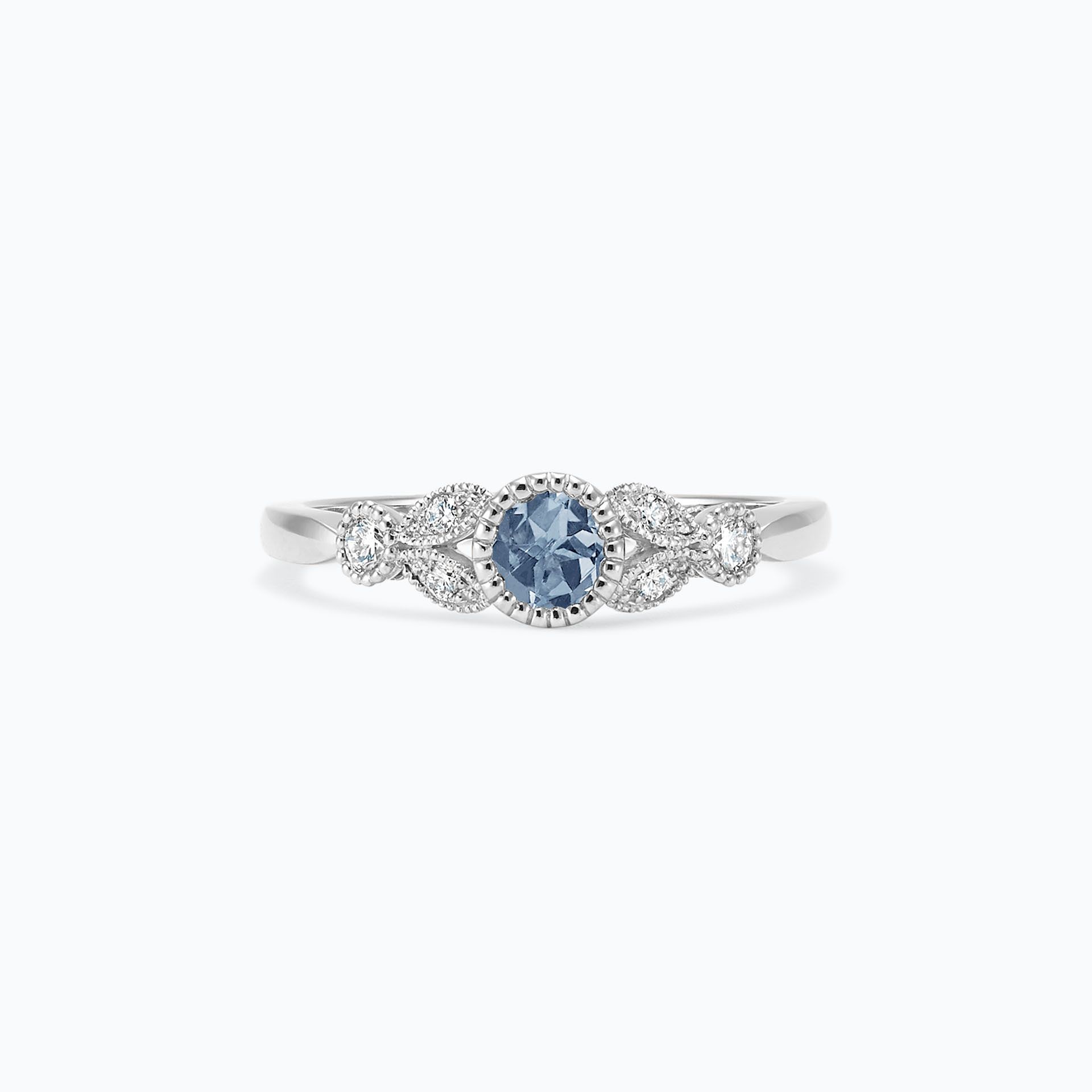 Solitaire Salomé Millegrain Saphir Bleu Tendre