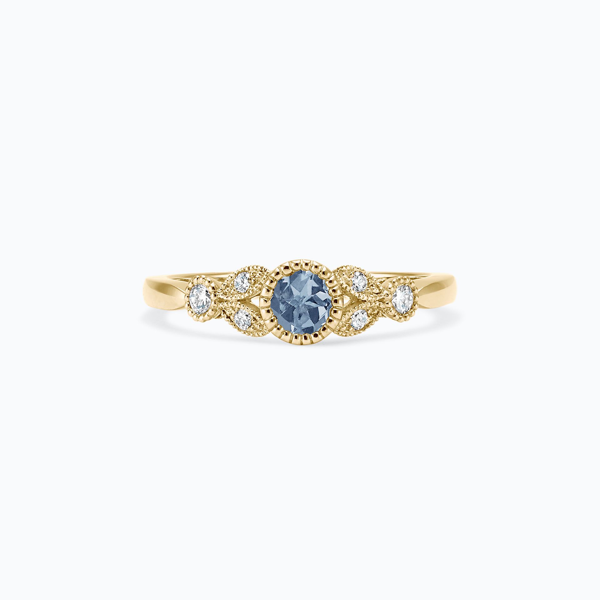 Solitaire Salomé Millegrain Saphir Bleu Tendre