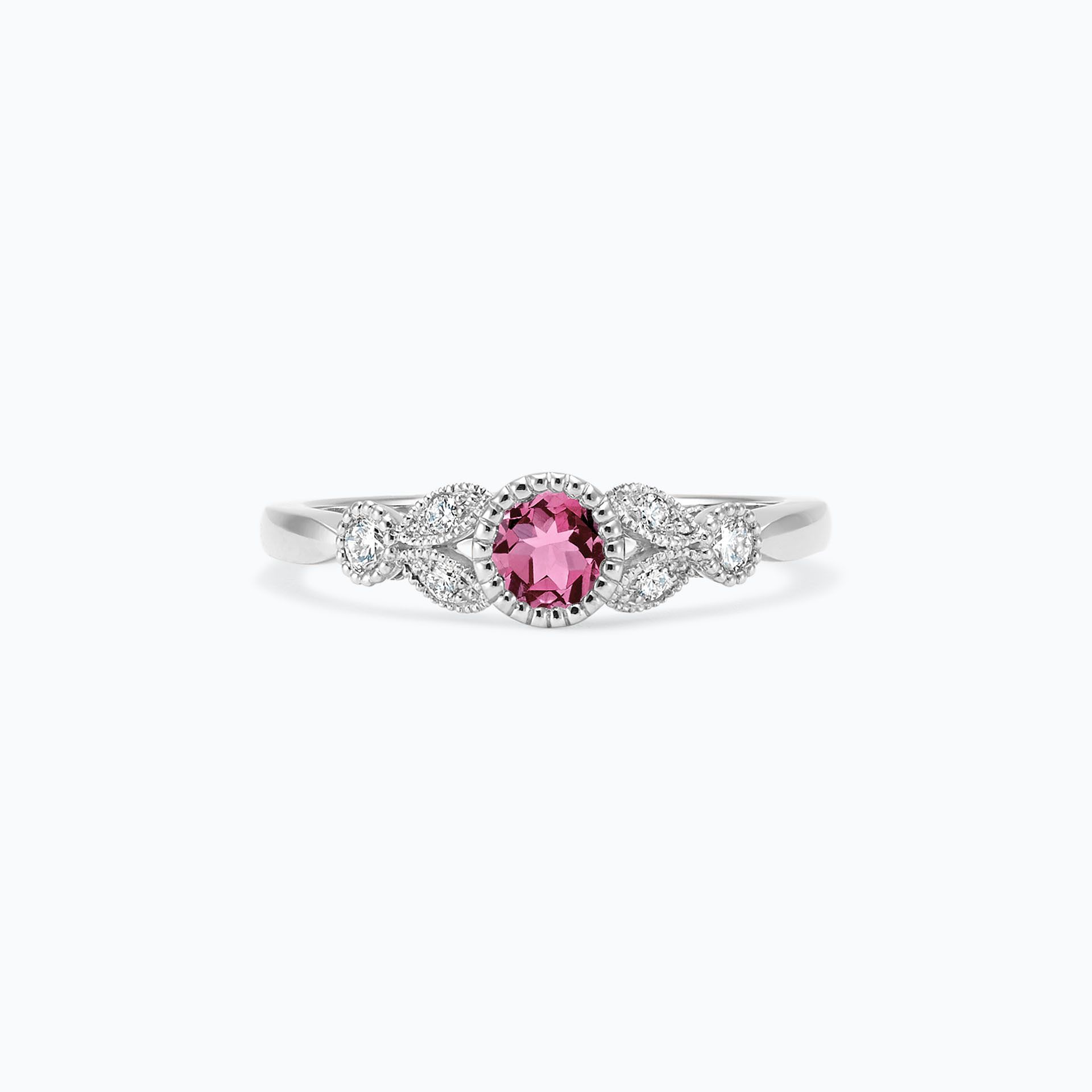 Solitaire Salomé Millegrain Saphir Rose Pivoine