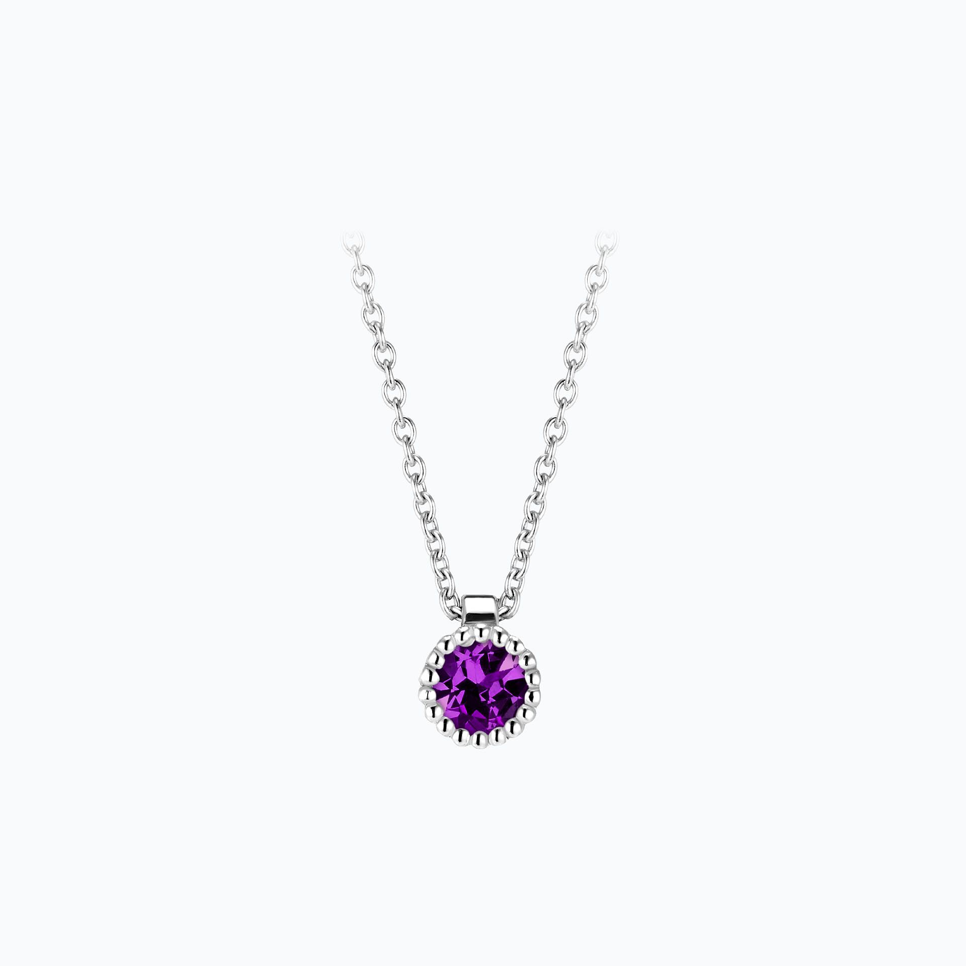 Collier Faustine Améthyste 3.5 mm