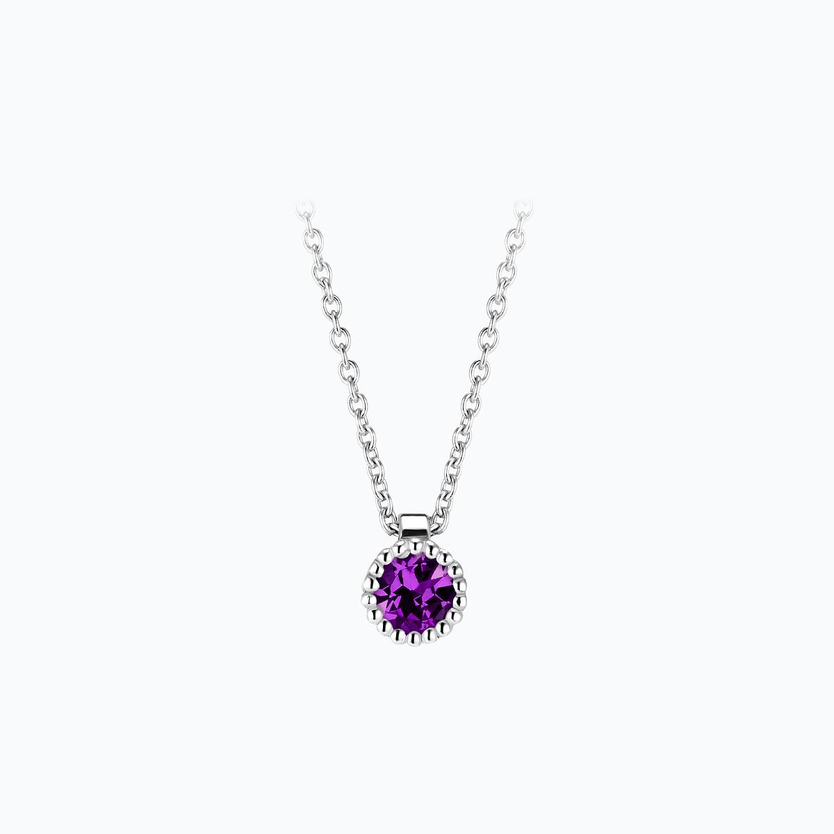 Collier Faustine Améthyste 3.5 mm