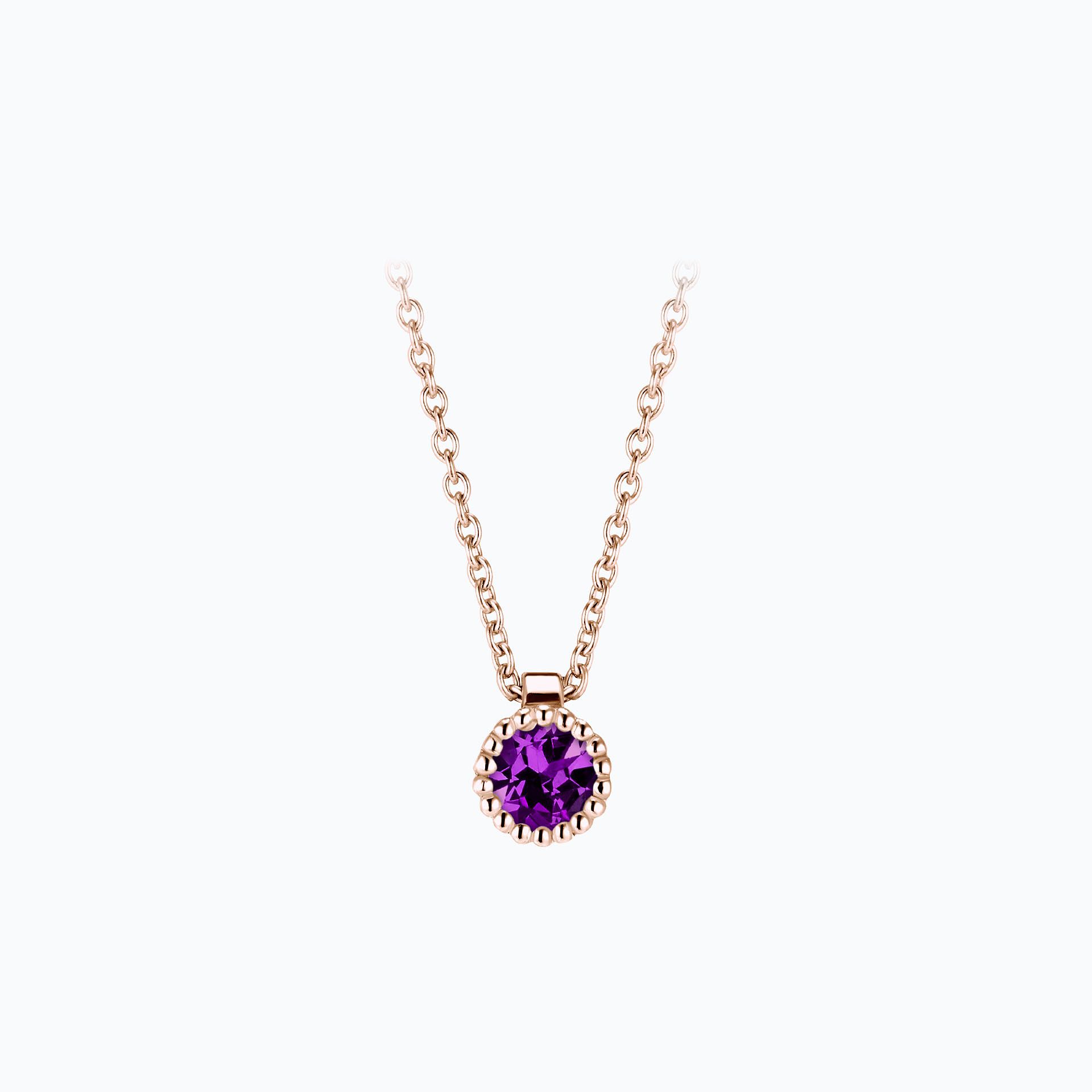 Collier Faustine Améthyste 3.5 mm