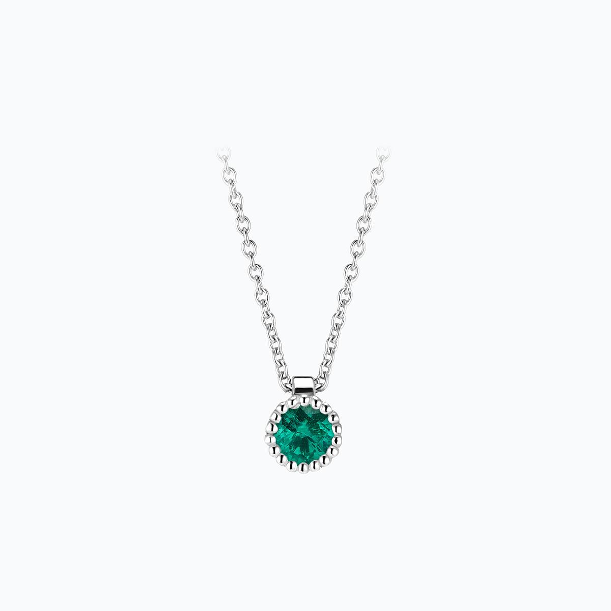 Collier Faustine Émeraude 3.5 mm