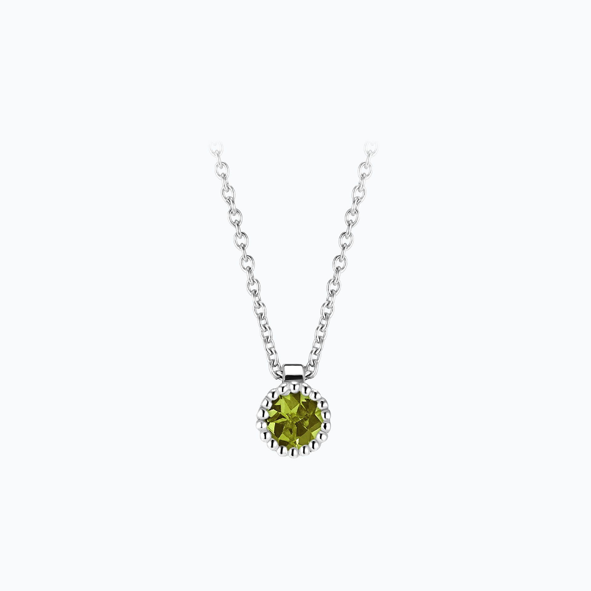 Collier Faustine Péridot 3.5 mm