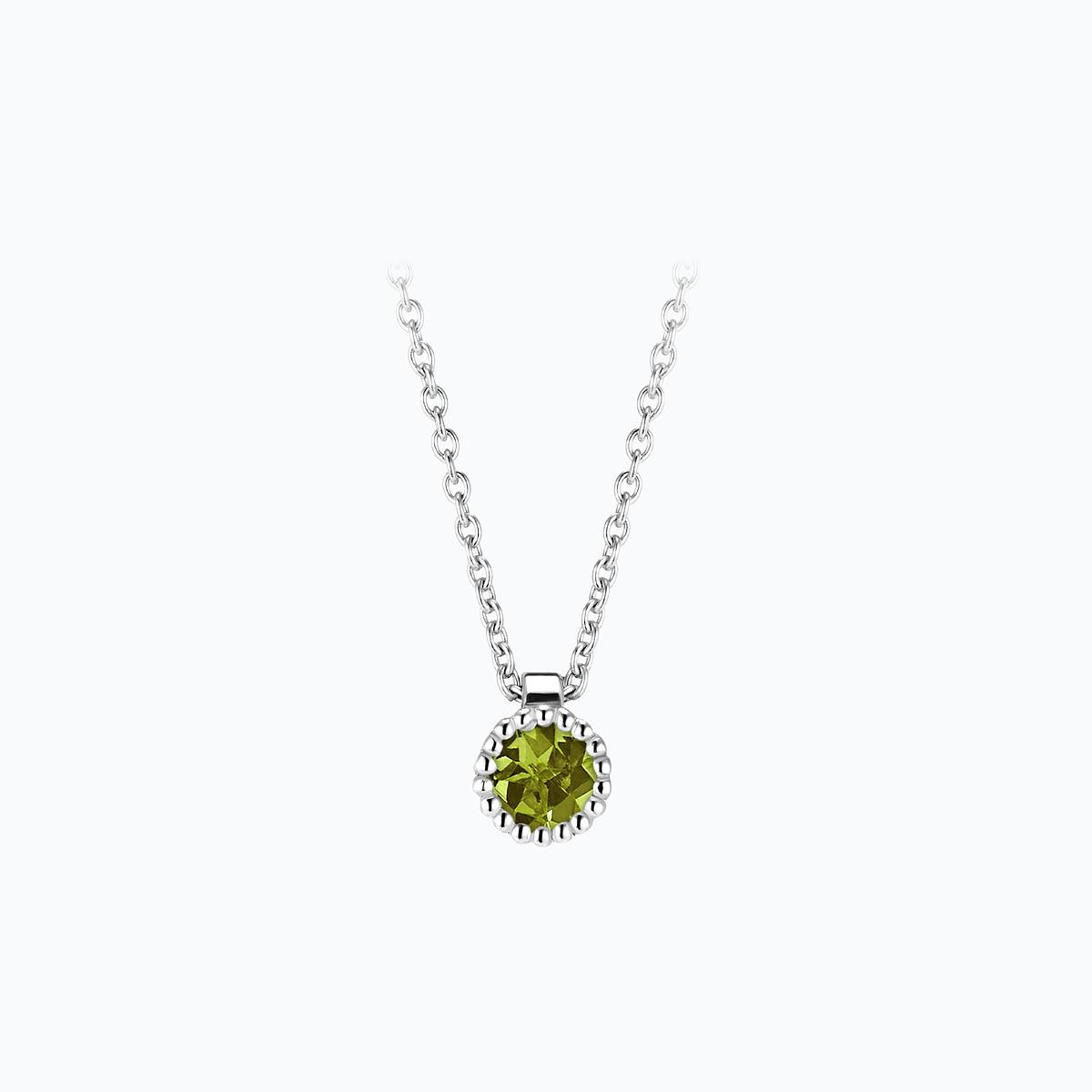 Collier Faustine Péridot 3.5 mm