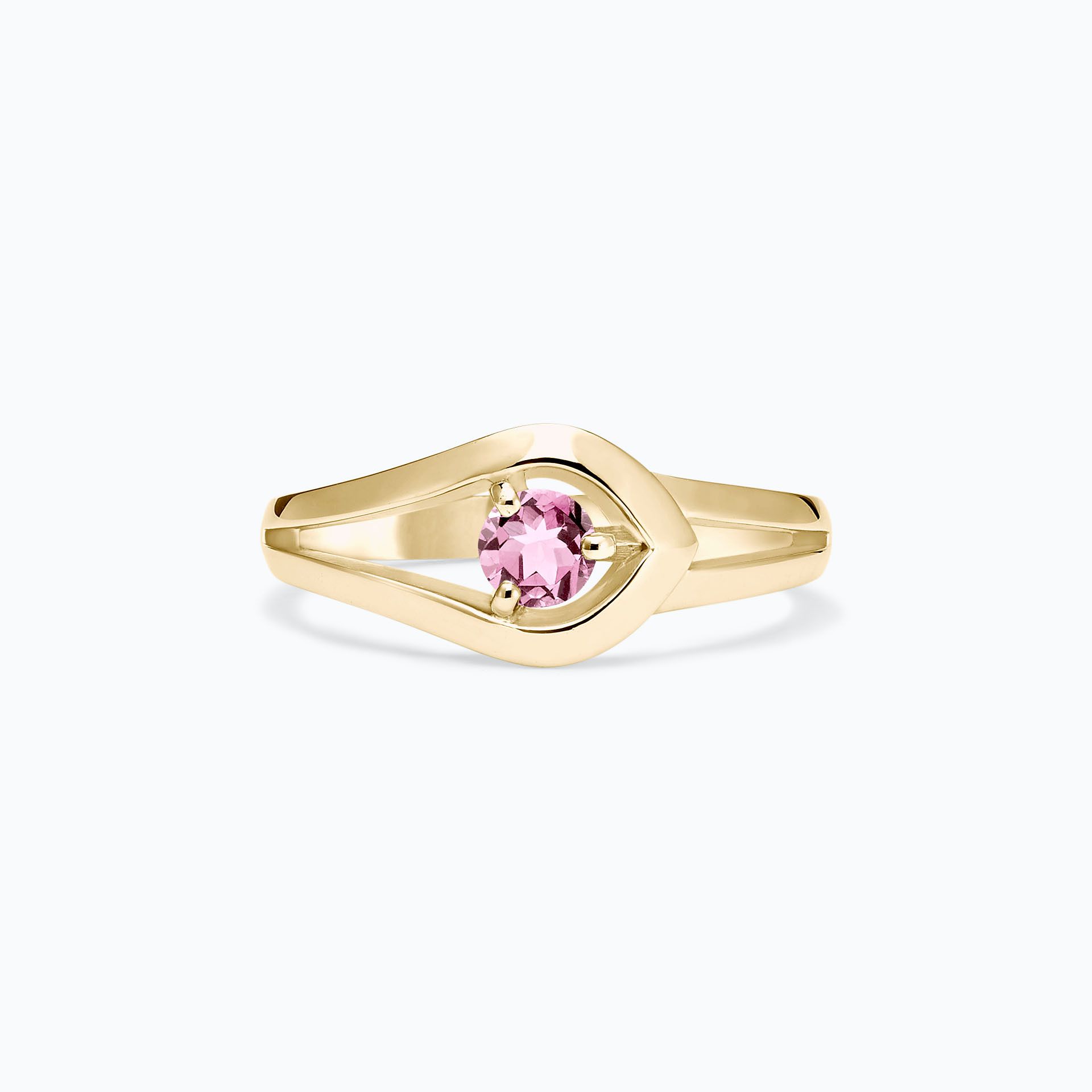 Solitaire Adoré Saphir Rose Poudré