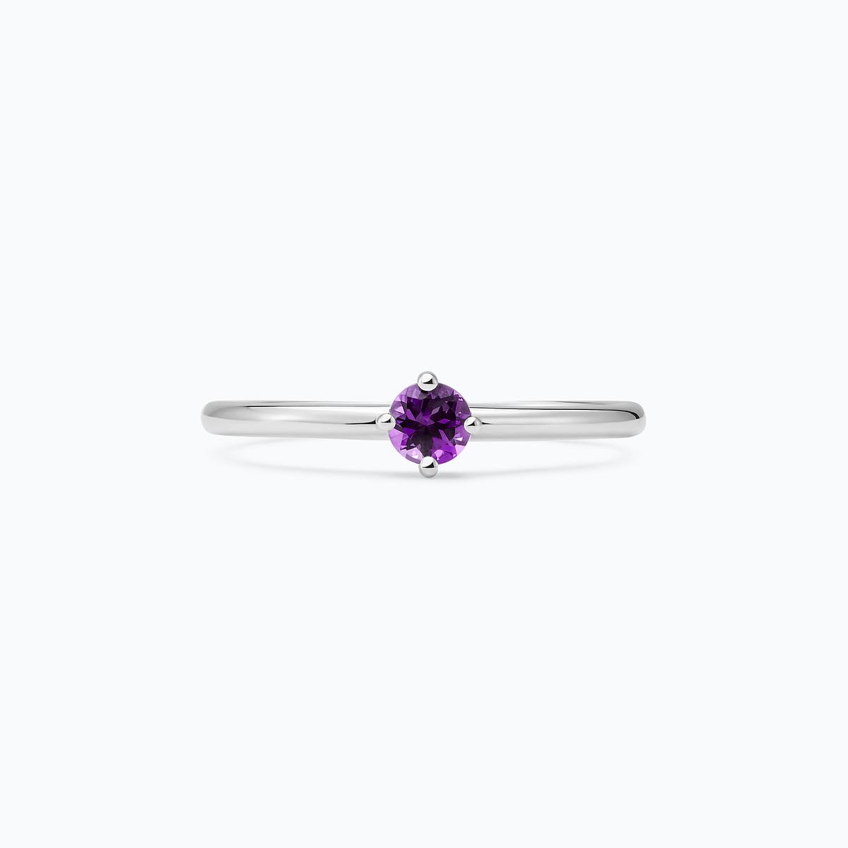 Solitaire Alva Améthyste 3.5 mm
