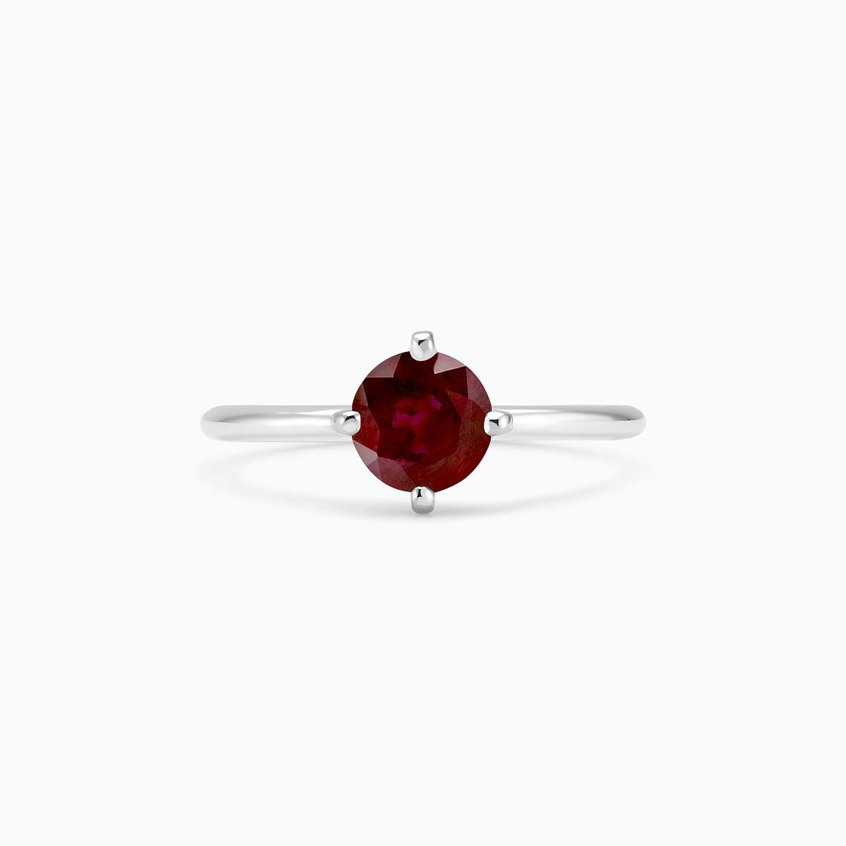 Solitaire Alva Rubis 6 mm