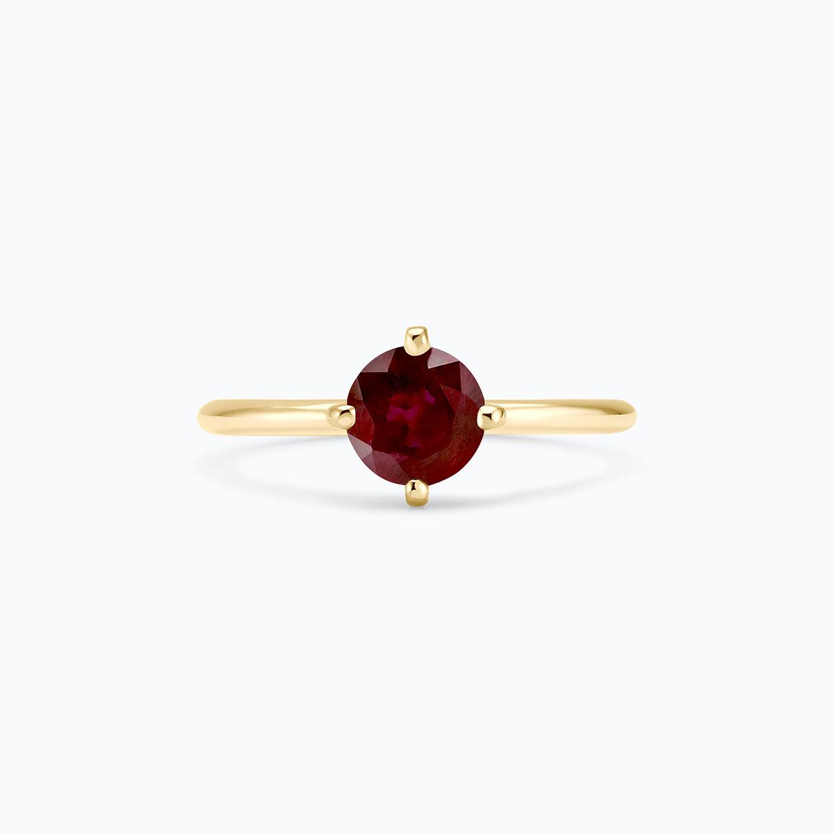 Solitaire Alva Rubis 6 mm