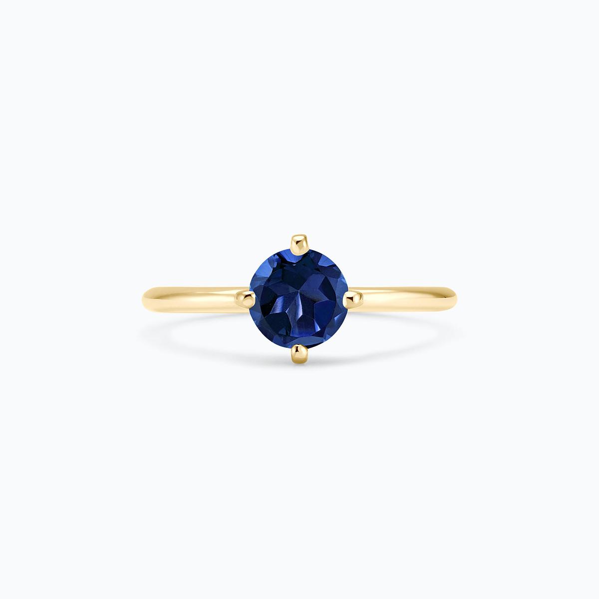 Solitaire Alva Saphir 6 mm