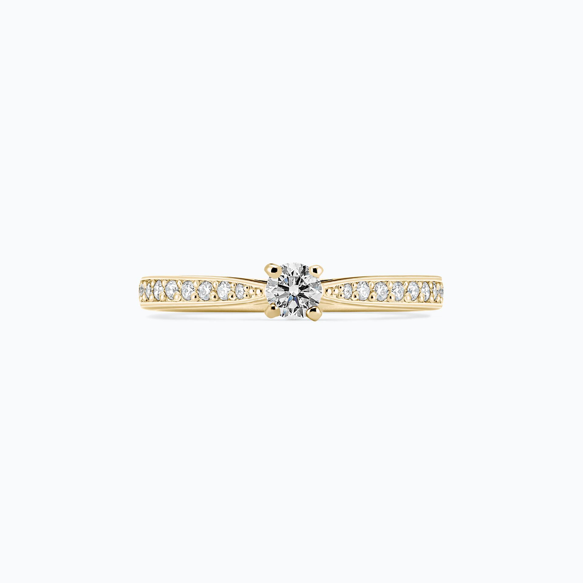 Solitaire Pavé Romance 0.15 carat