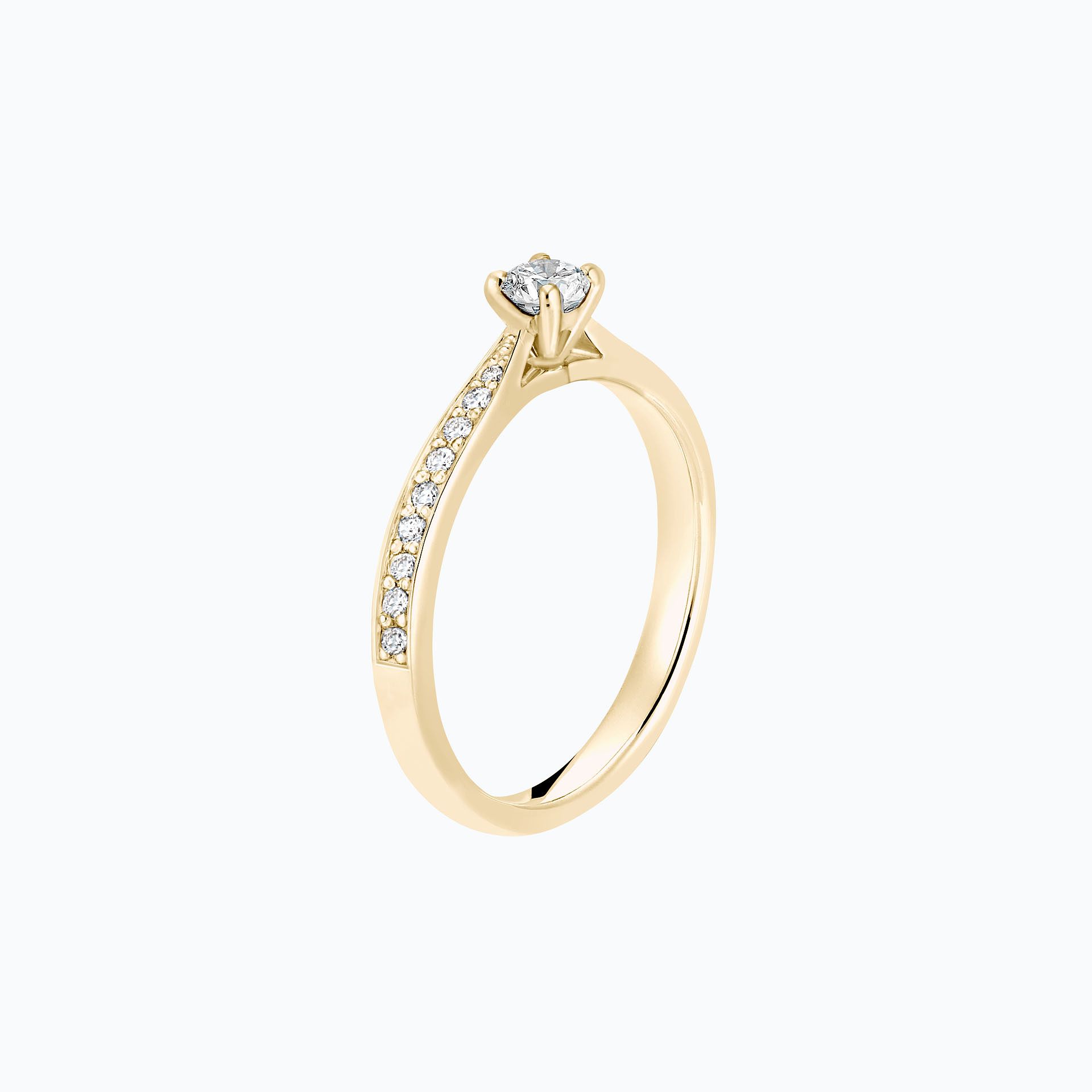 Solitaire Pavé Romance 0.15 carat