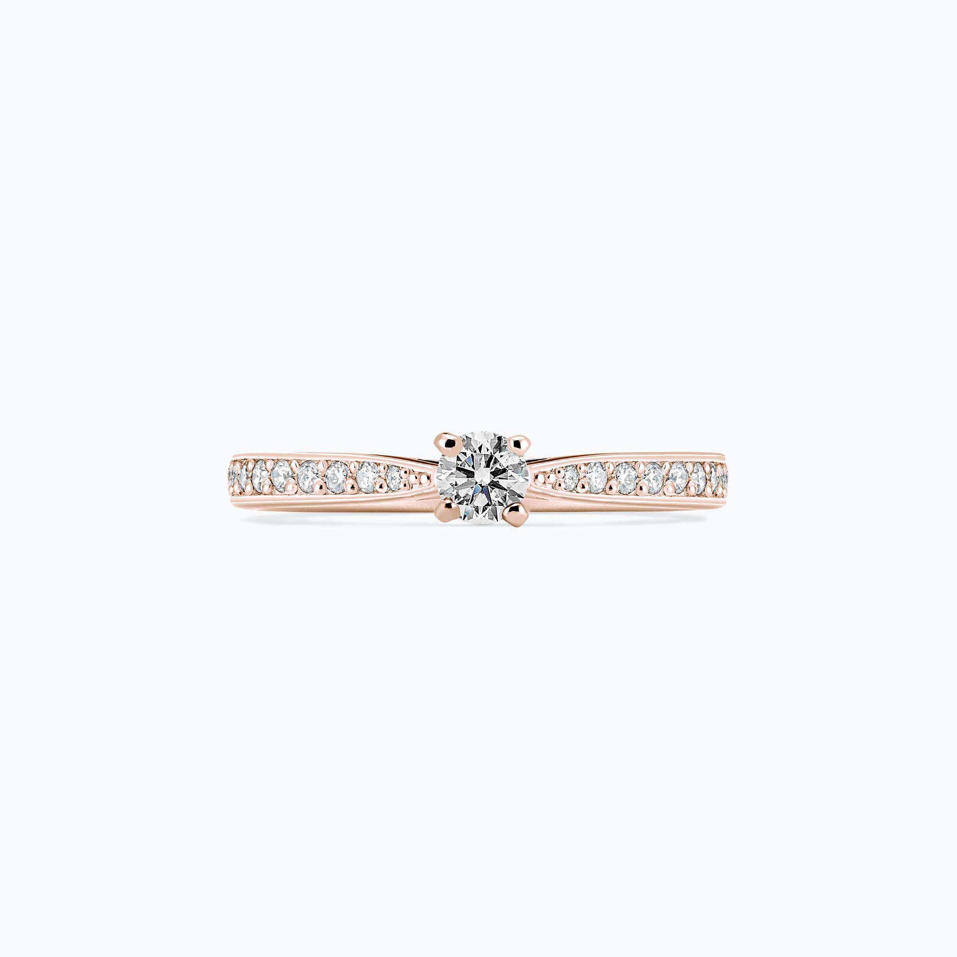 Solitaire Pavé Romance 0.15 carat