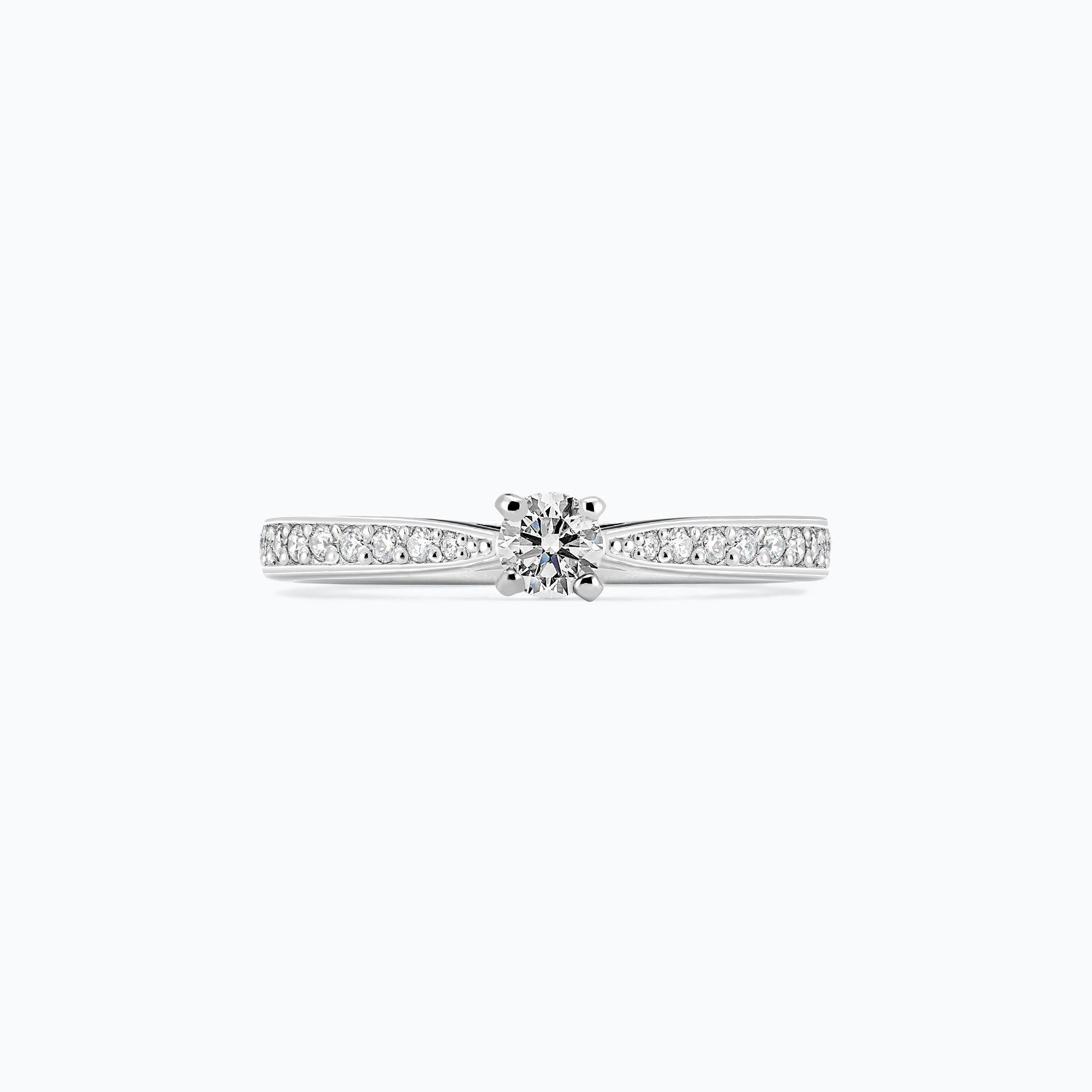 Solitaire Pavé Romance 0.15 carat