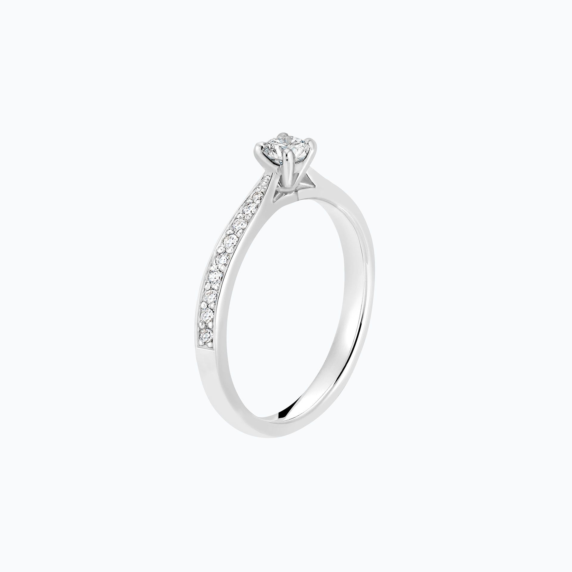 Solitaire Pavé Romance 0.15 carat