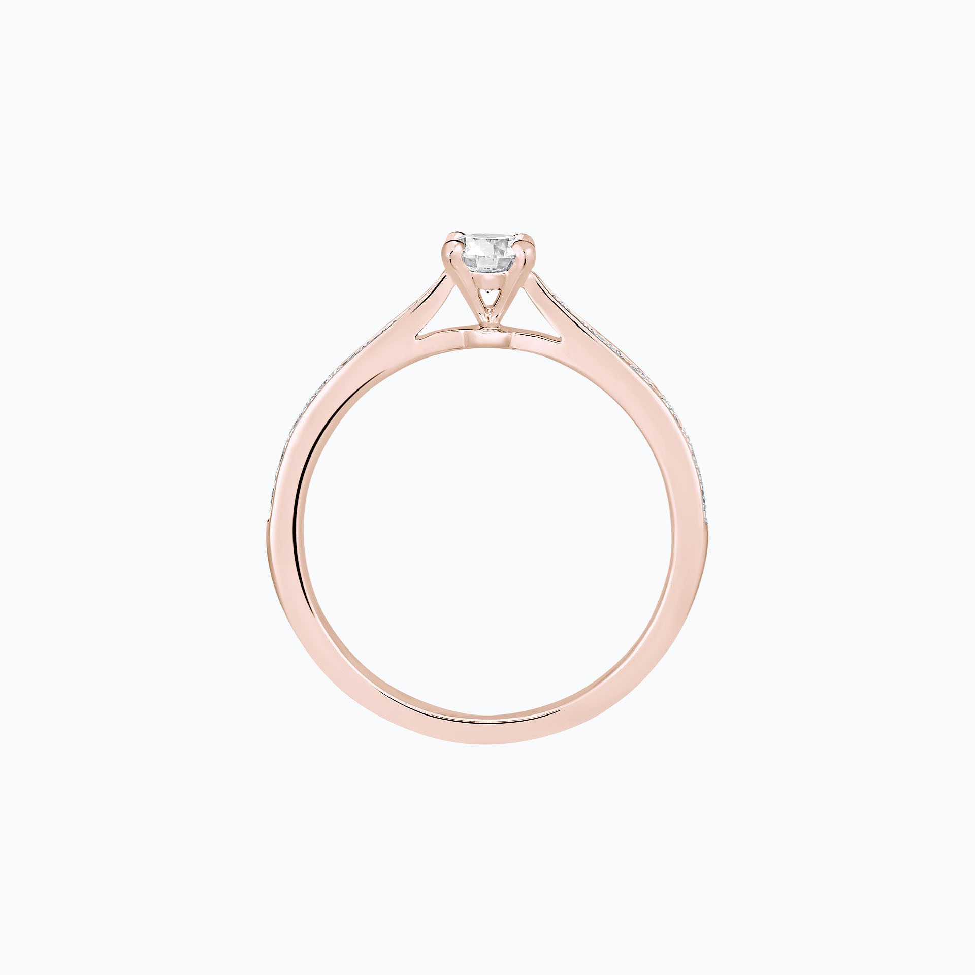 Solitaire Pavé Romance Éclat