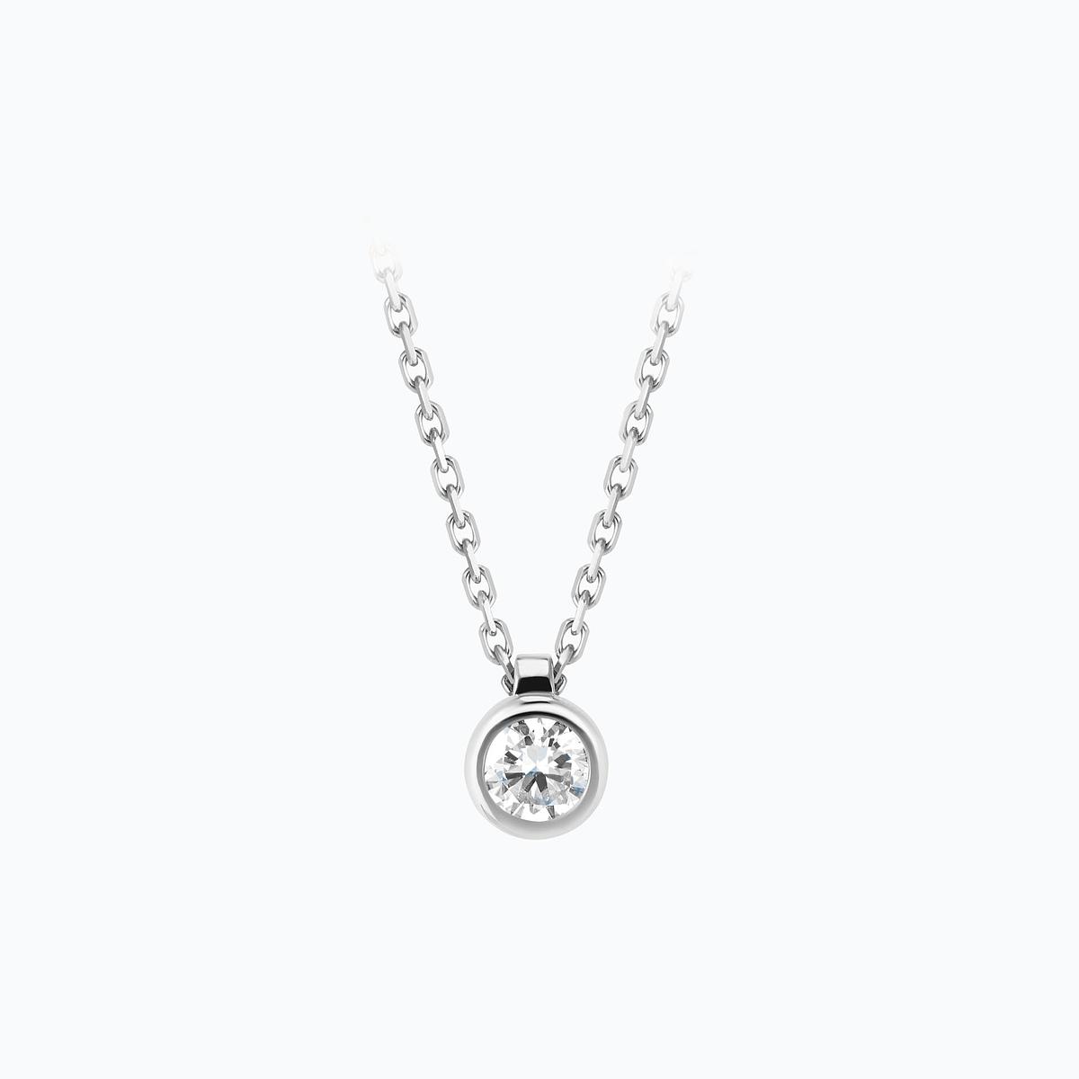 Collier Sparkling Diamant de Synthèse 0.20 carat