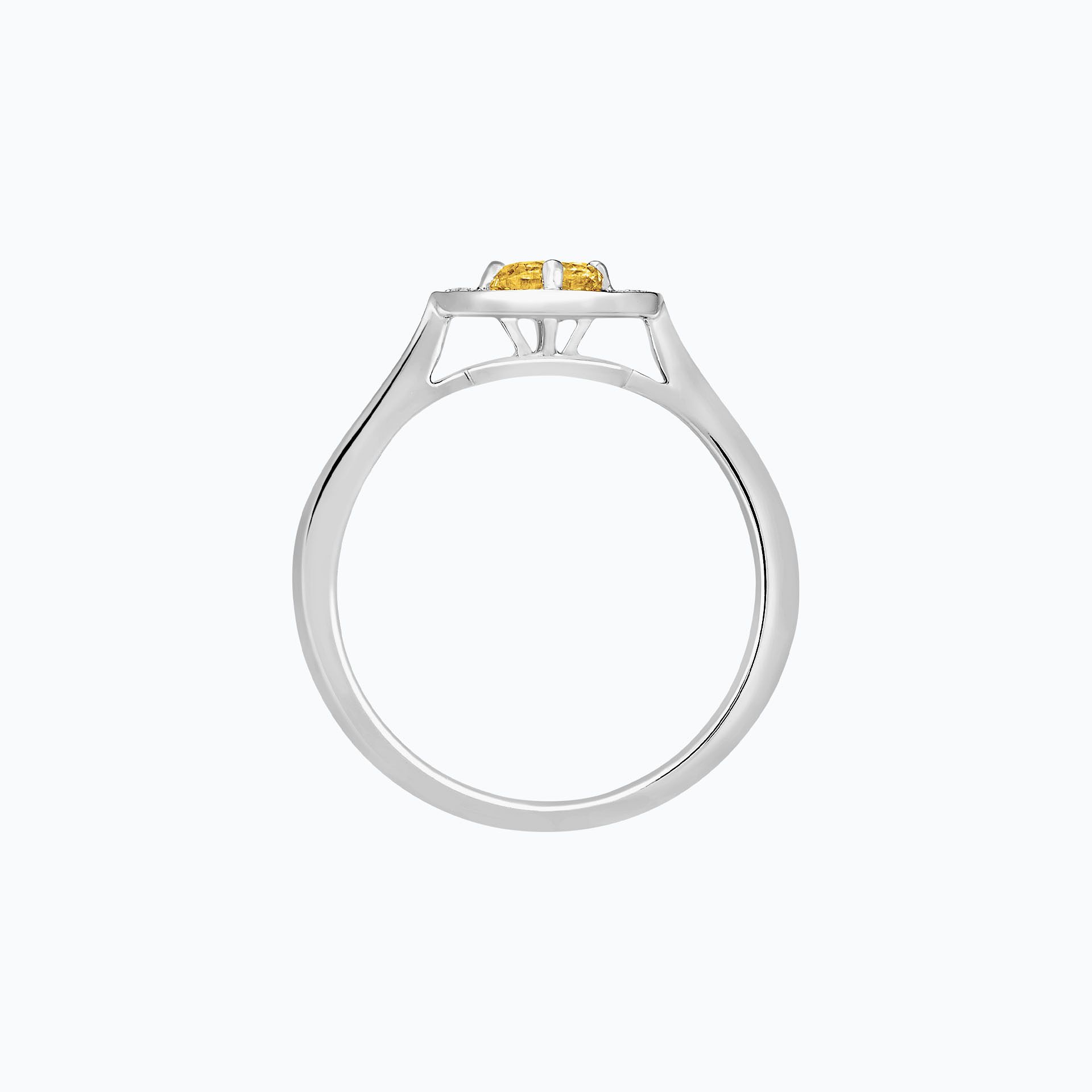 Solitaire Attraction Saphir Jaune Tournesol