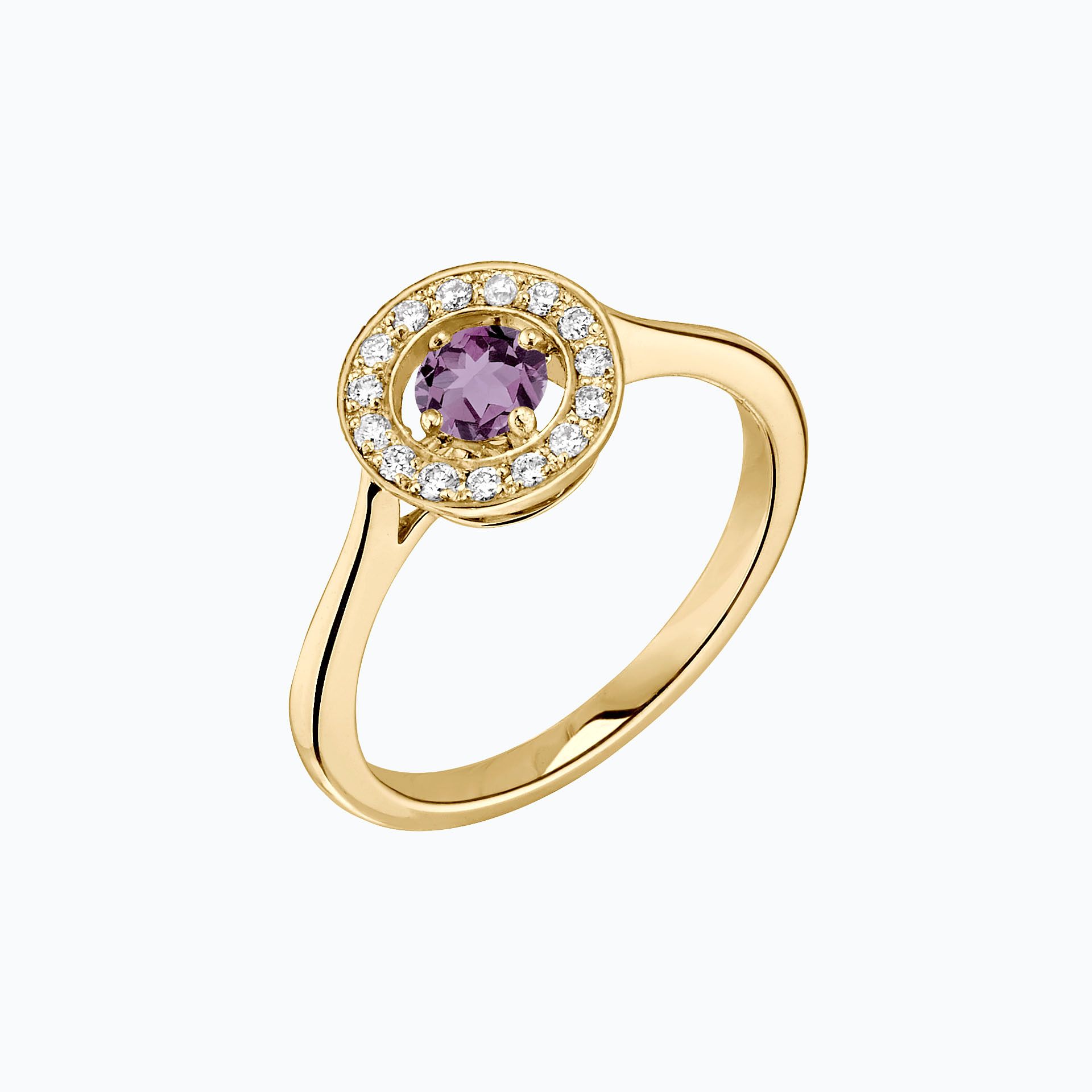 Solitaire Attraction Saphir Violet