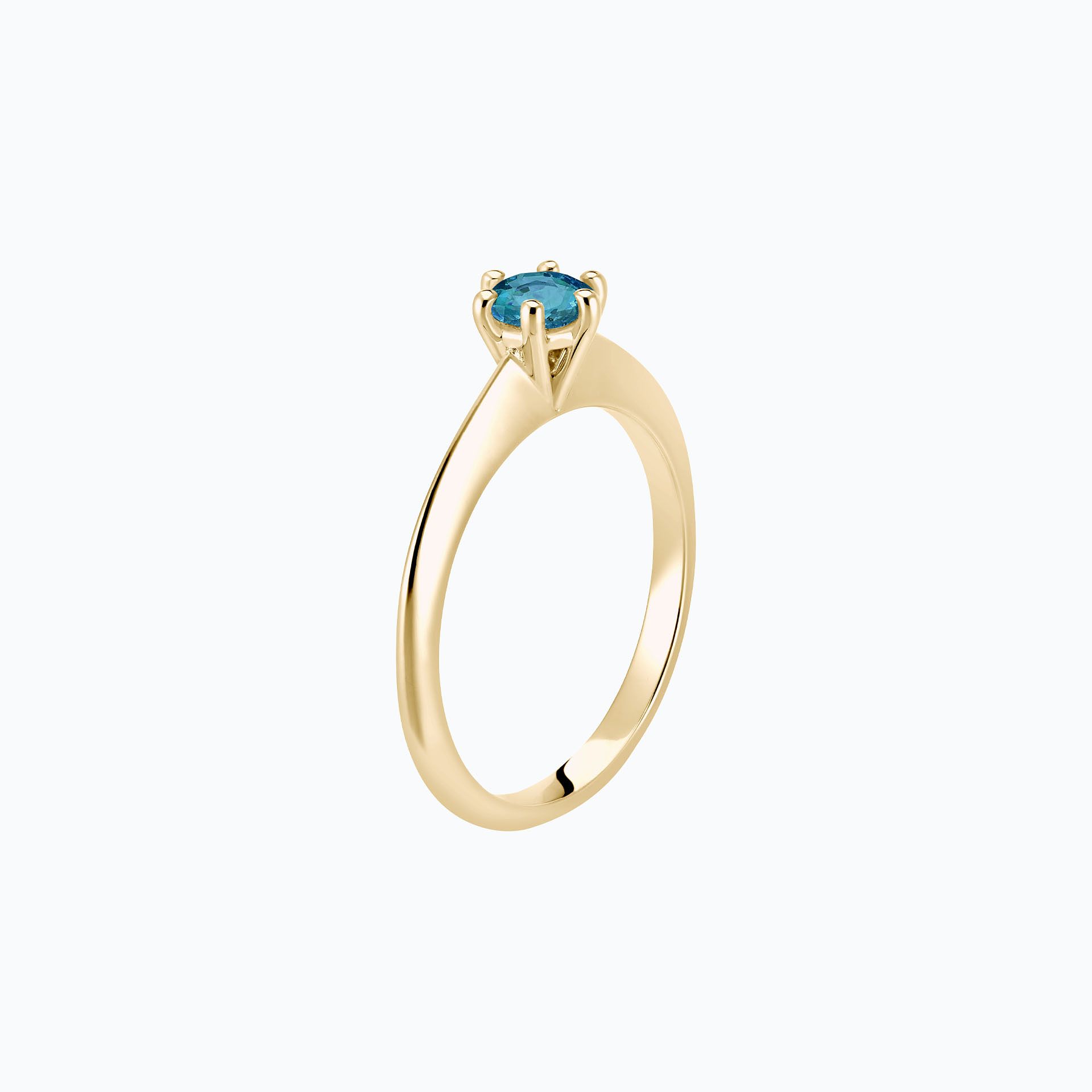 Solitaire Amy Topaze Blue London 4.5 mm