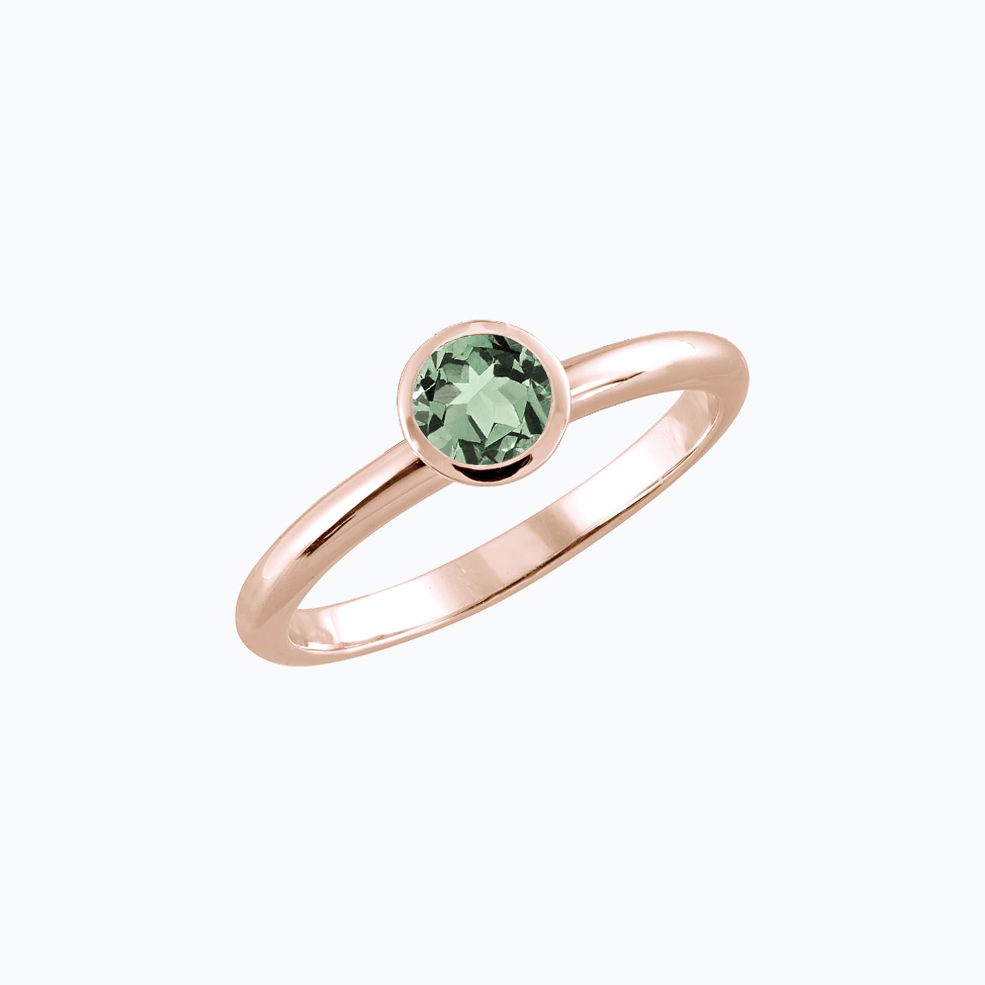 Solitaire Chloé Saphir Vert