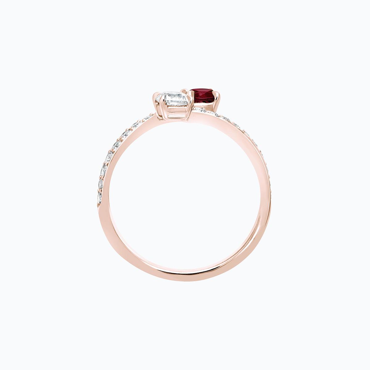 Solitaire De Beauvoir et Sartre Rubis