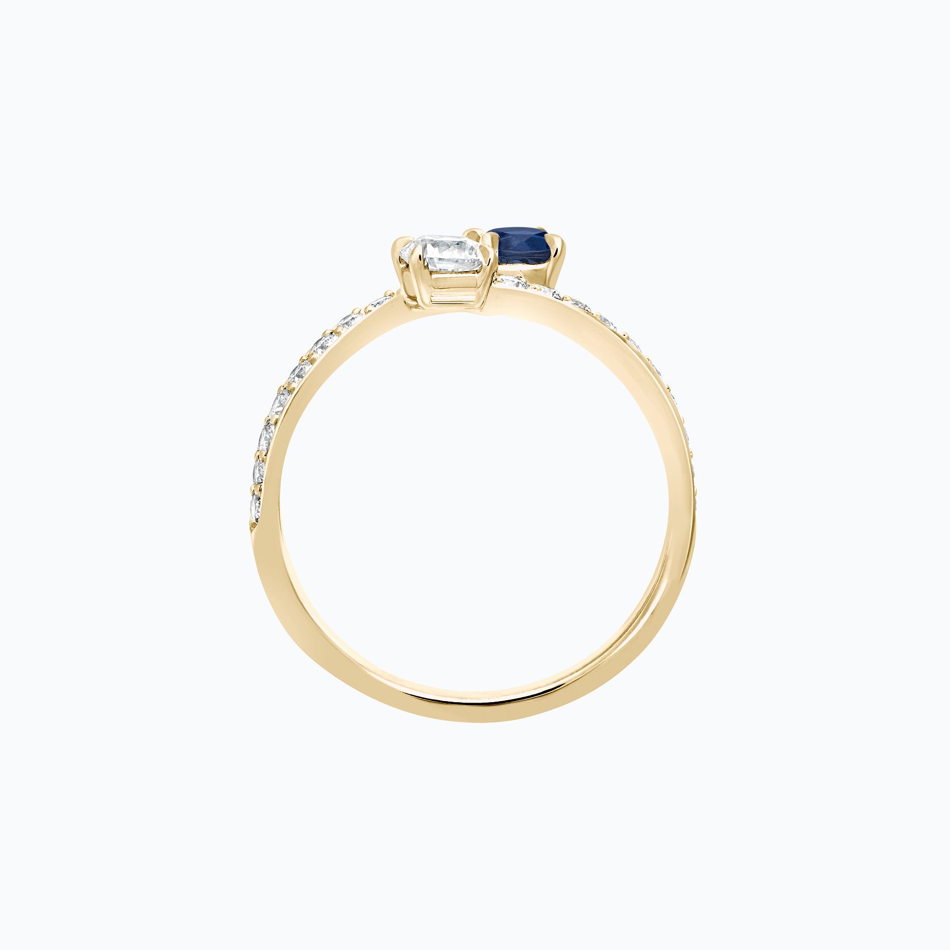 Solitaire De Beauvoir et Sartre Saphir