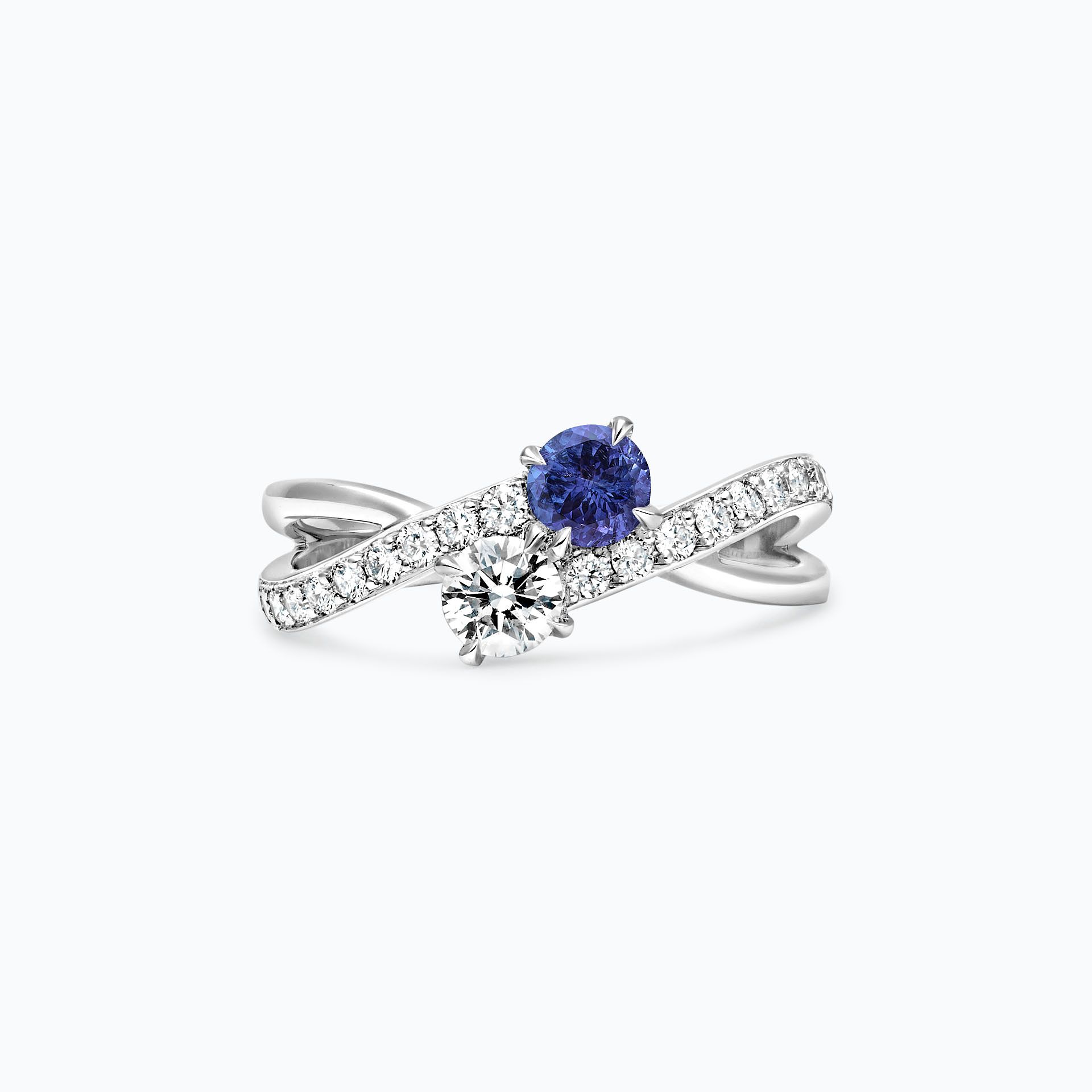 Solitaire De Beauvoir et Sartre Tanzanite