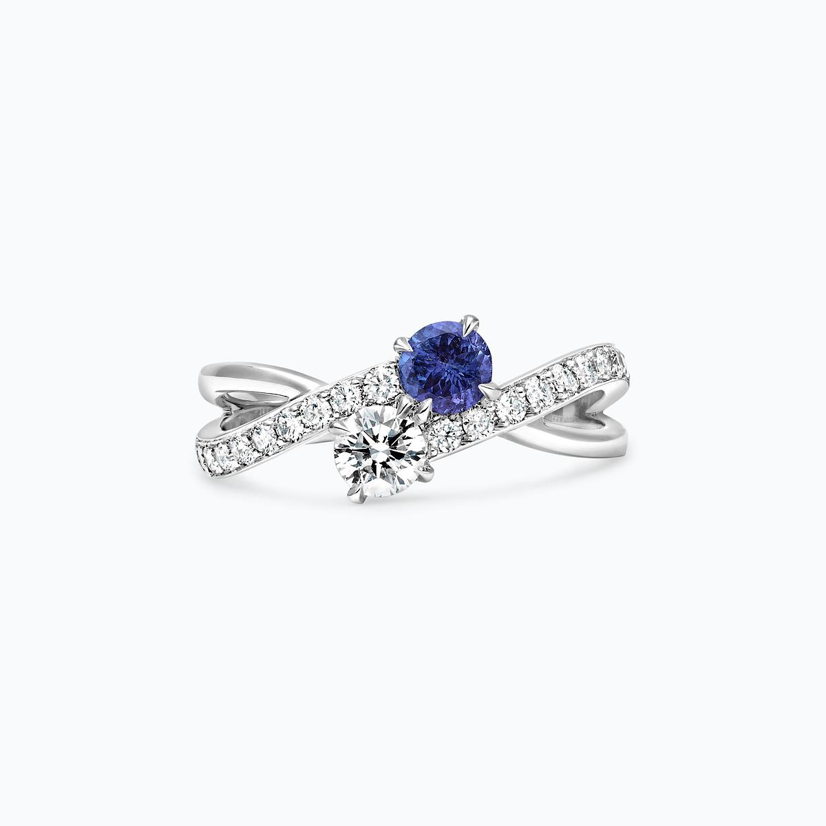 Solitaire De Beauvoir et Sartre Tanzanite