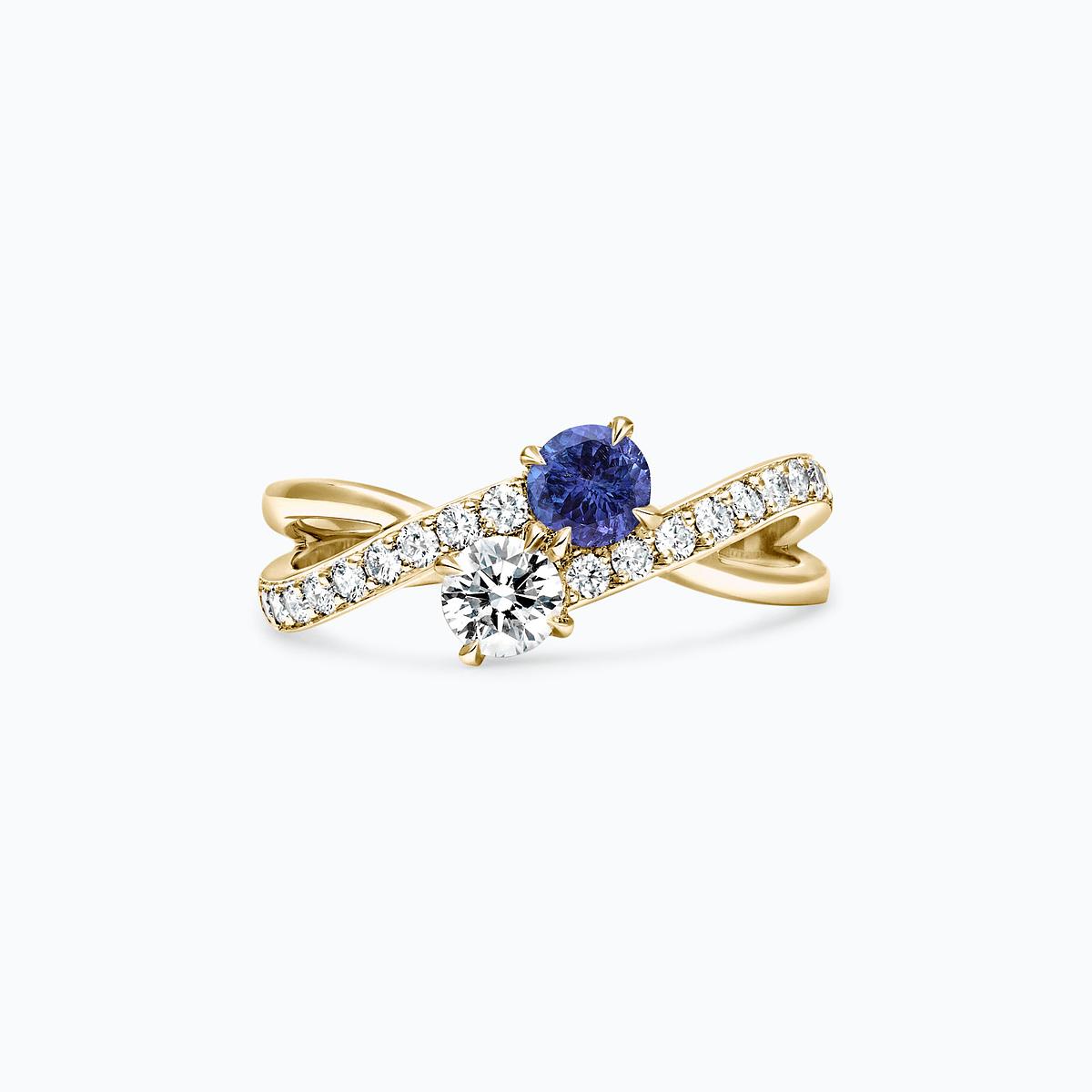 Solitaire De Beauvoir et Sartre Tanzanite