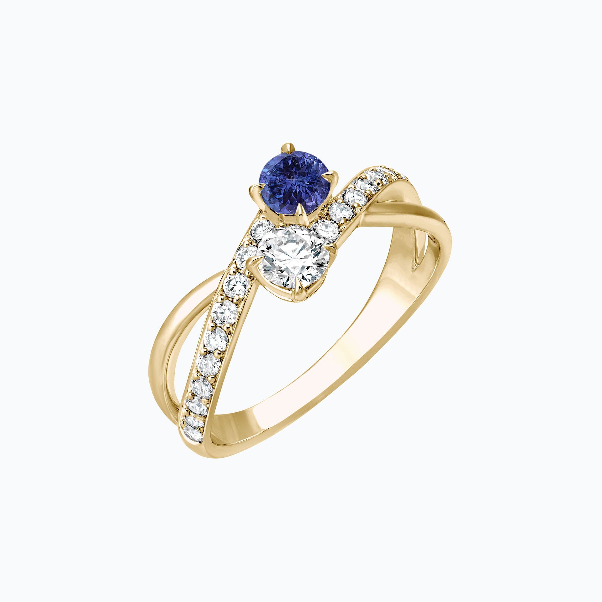 Solitaire De Beauvoir et Sartre Tanzanite
