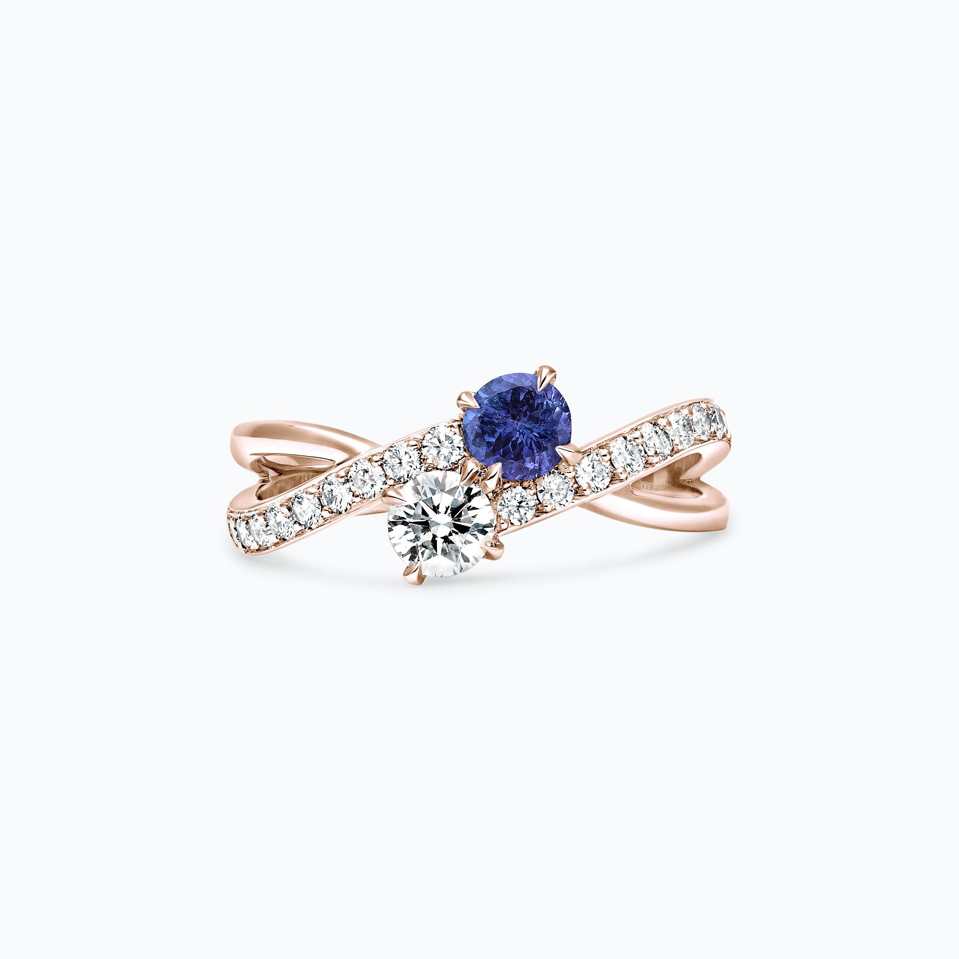 Solitaire De Beauvoir et Sartre Tanzanite
