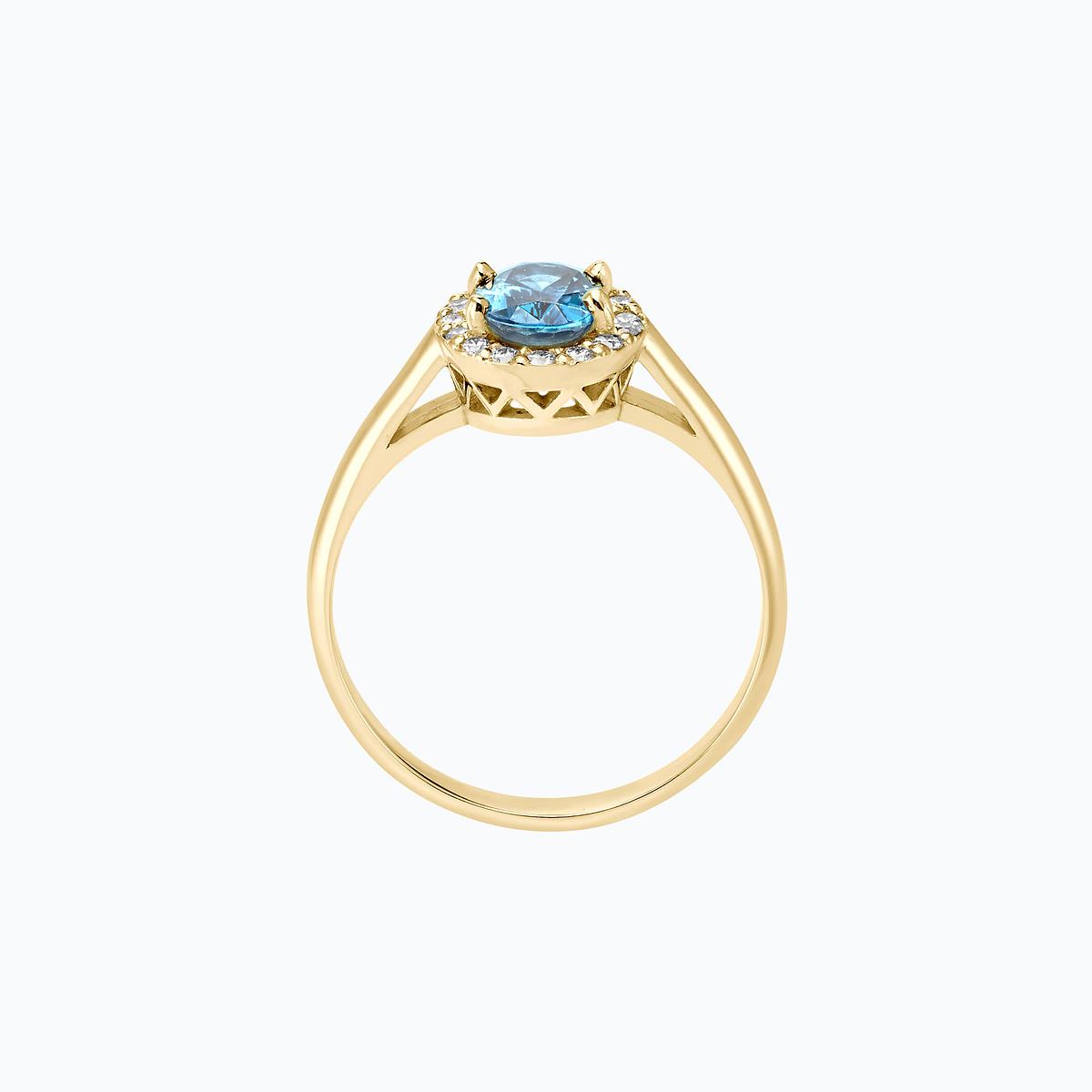 Solitaire Diana Aigue-Marine