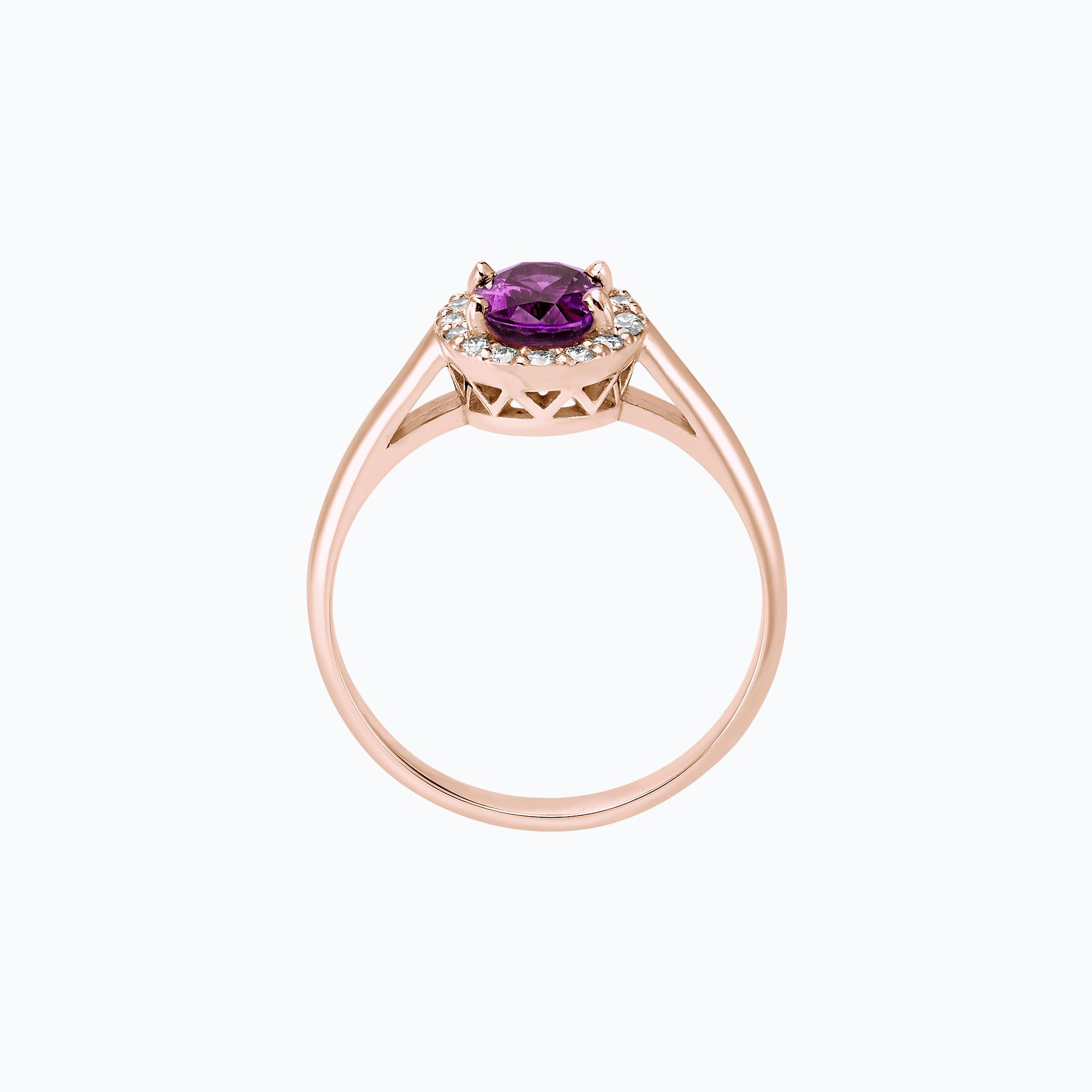 Solitaire Diana Améthyste