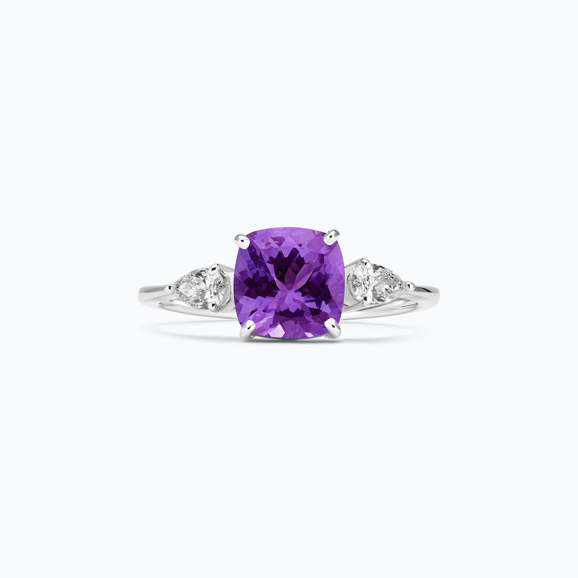 Solitaire Buckingham Améthyste 7 x 7 mm