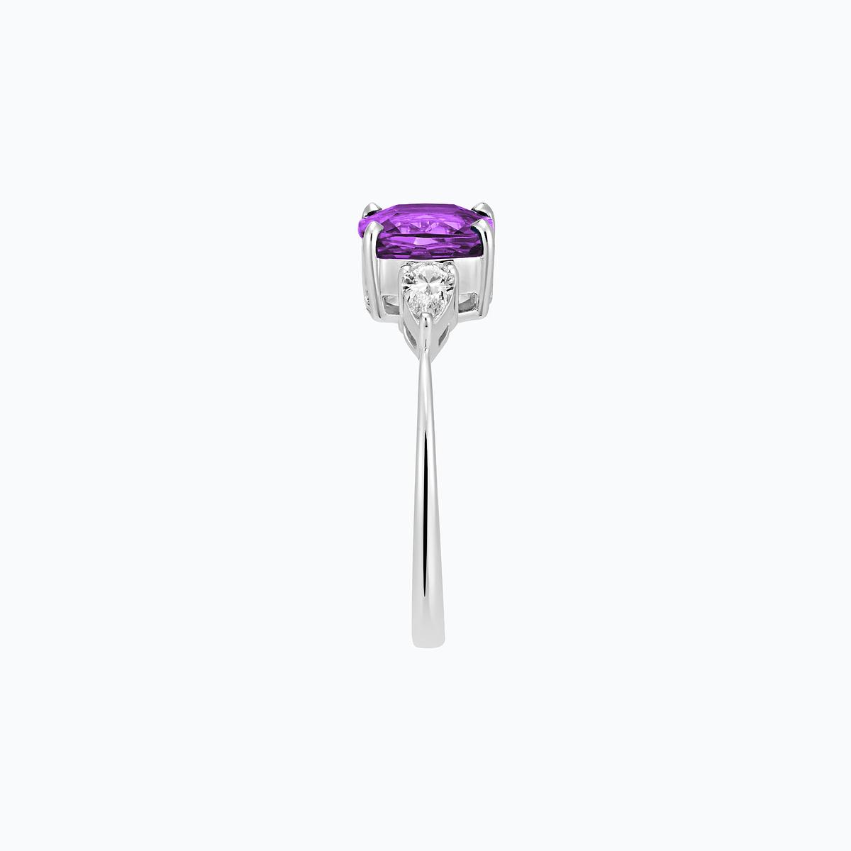 Solitaire Buckingham Améthyste 7 x 7 mm
