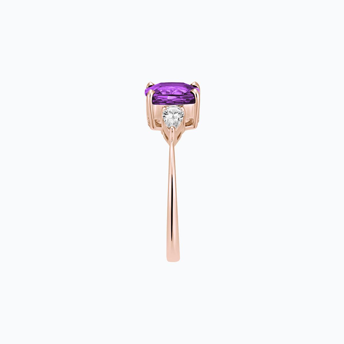 Solitaire Buckingham Améthyste 7 x 7 mm