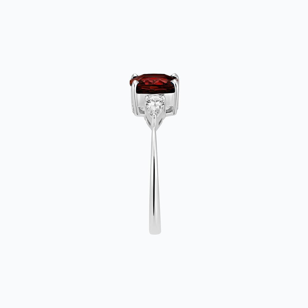 Solitaire Buckingham Grenat 7 x 7 mm